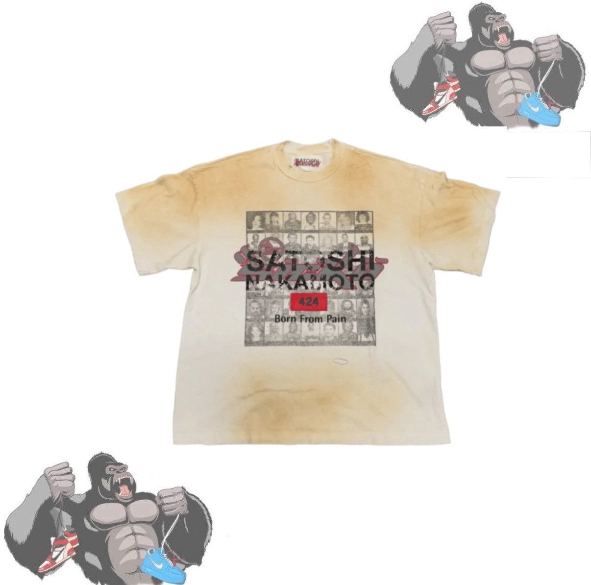 Satoshi Nakamoto × Vans Satoshi Nakamoto 424 Sicko Friends and Family Tee Size US XL / EU 56 / 4 - 1 Thumbnail