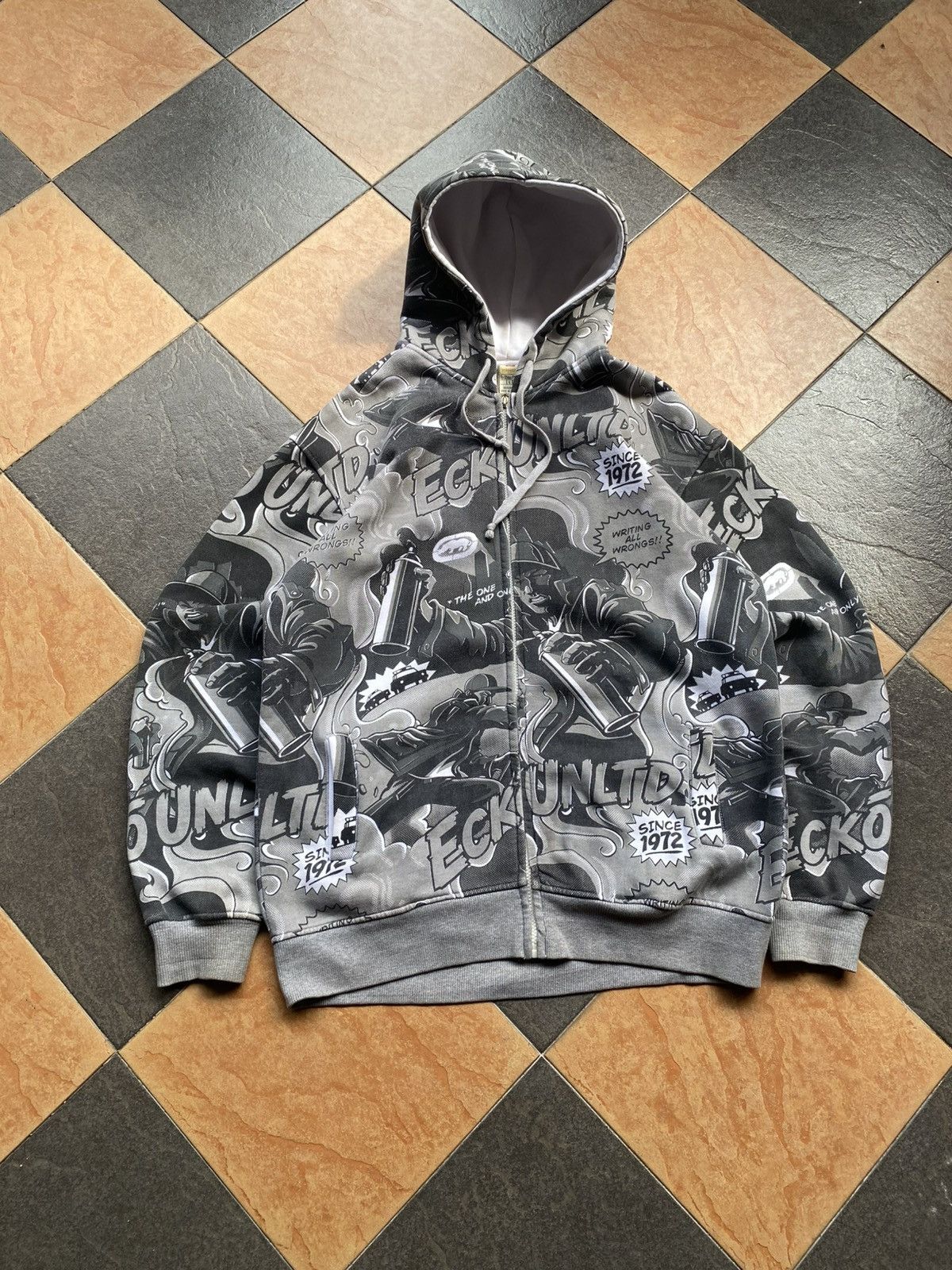 Ecko Unltd. Ecko Y2K Emo Hoodie Overprint Ovp southpole Size US L / EU 52-54 / 3 - 1 Thumbnail