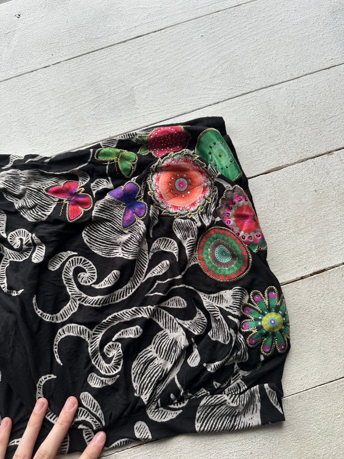 Desigual 🚨Desigual Womens Mesh Jacket Face JPG Style Rare Old Money Size L / US 10 / IT 46 - 5 Thumbnail