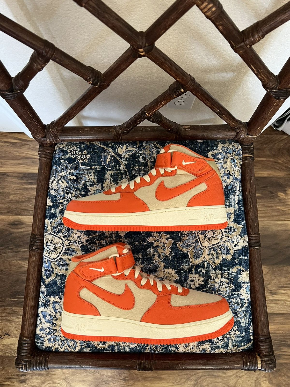 Nike Nike Air Force 1 '07 LX Mid Safety Orange M10.5 NEW (No Box) Size US 10.5 / EU 43-44 - 3 Thumbnail