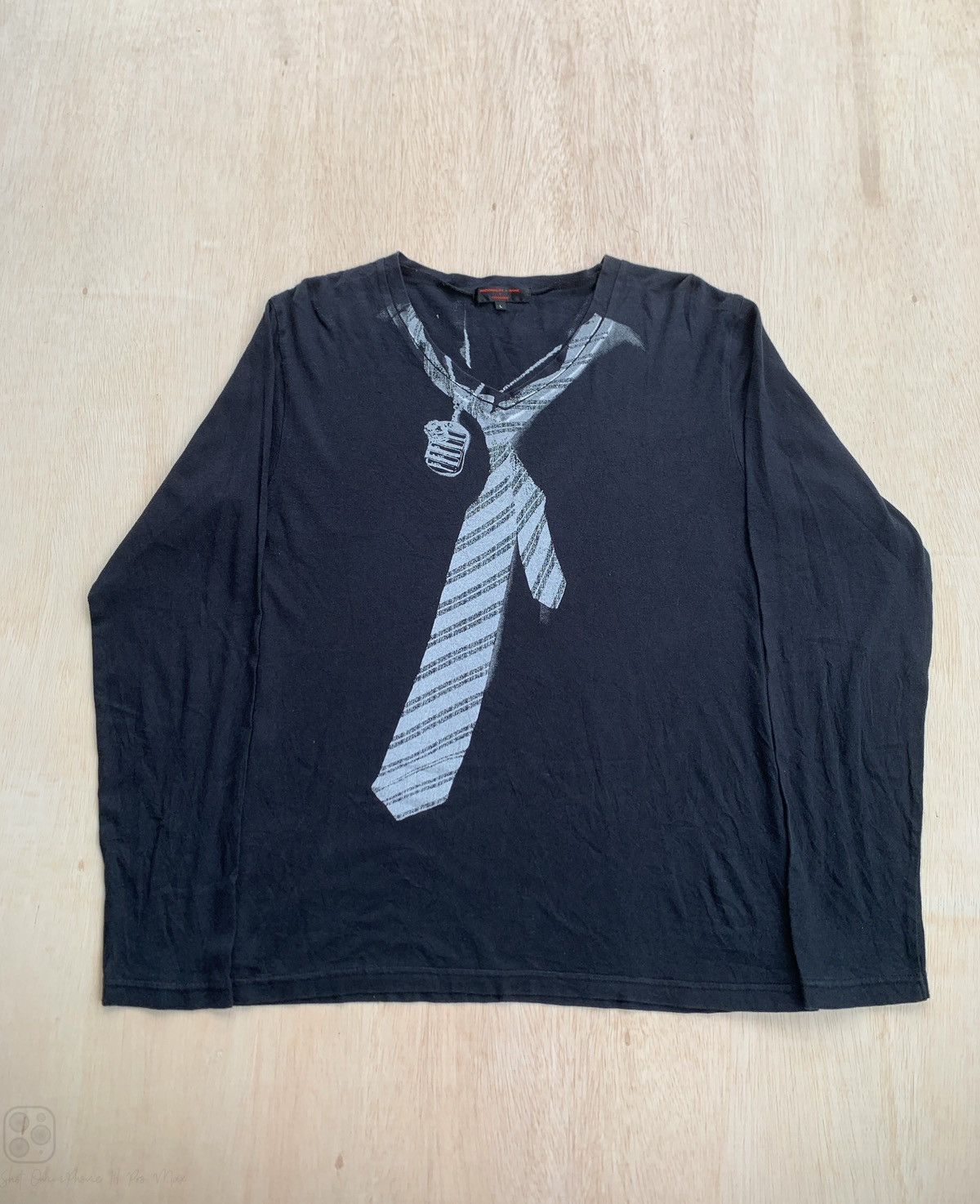 Pre-owned Hysteric Glamour X If Six Was Nine Grosbec Tie Ifsixwasnine Lgb Style Longsleeve In Black