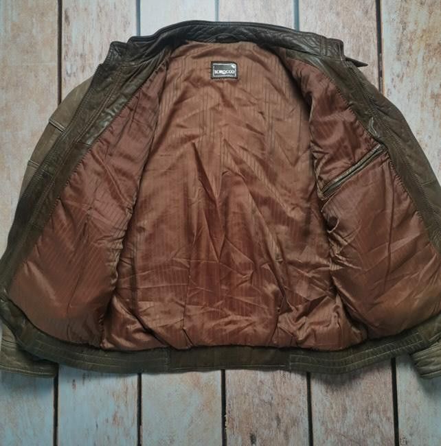 Vintage Brown lamb nappa leather jacket vintage 90s Size US M / EU 48-50 / 2 - 2 Thumbnail