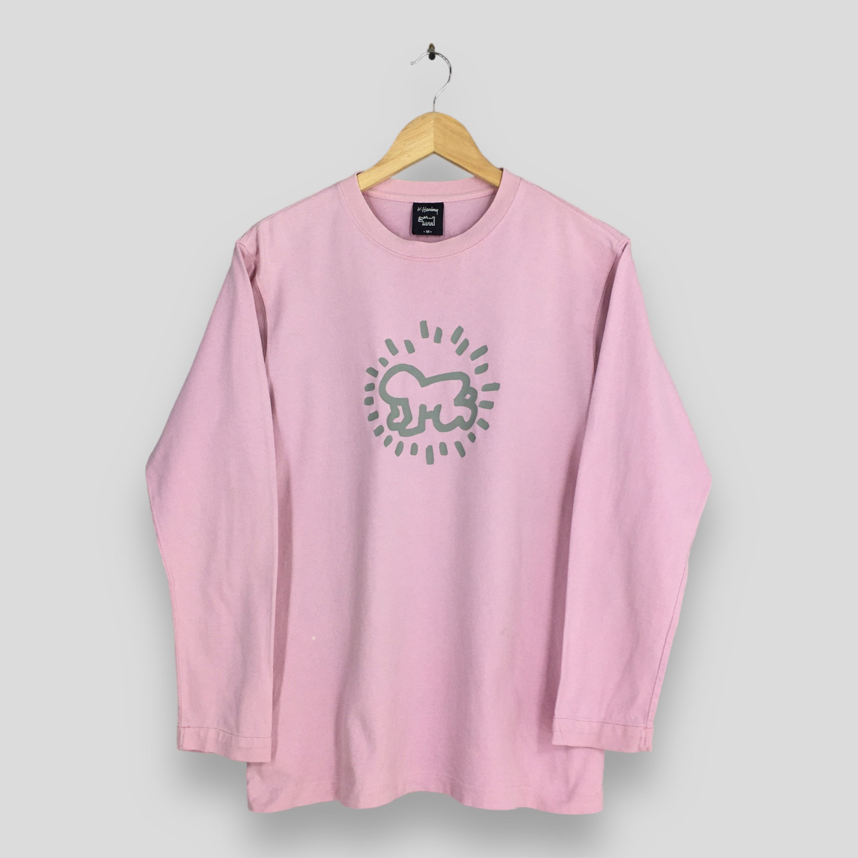 Keith Haring Keith Haring Radiant Baby Pop Art Pink T shirt Medium Size US M / EU 48-50 / 2 - 1 Thumbnail