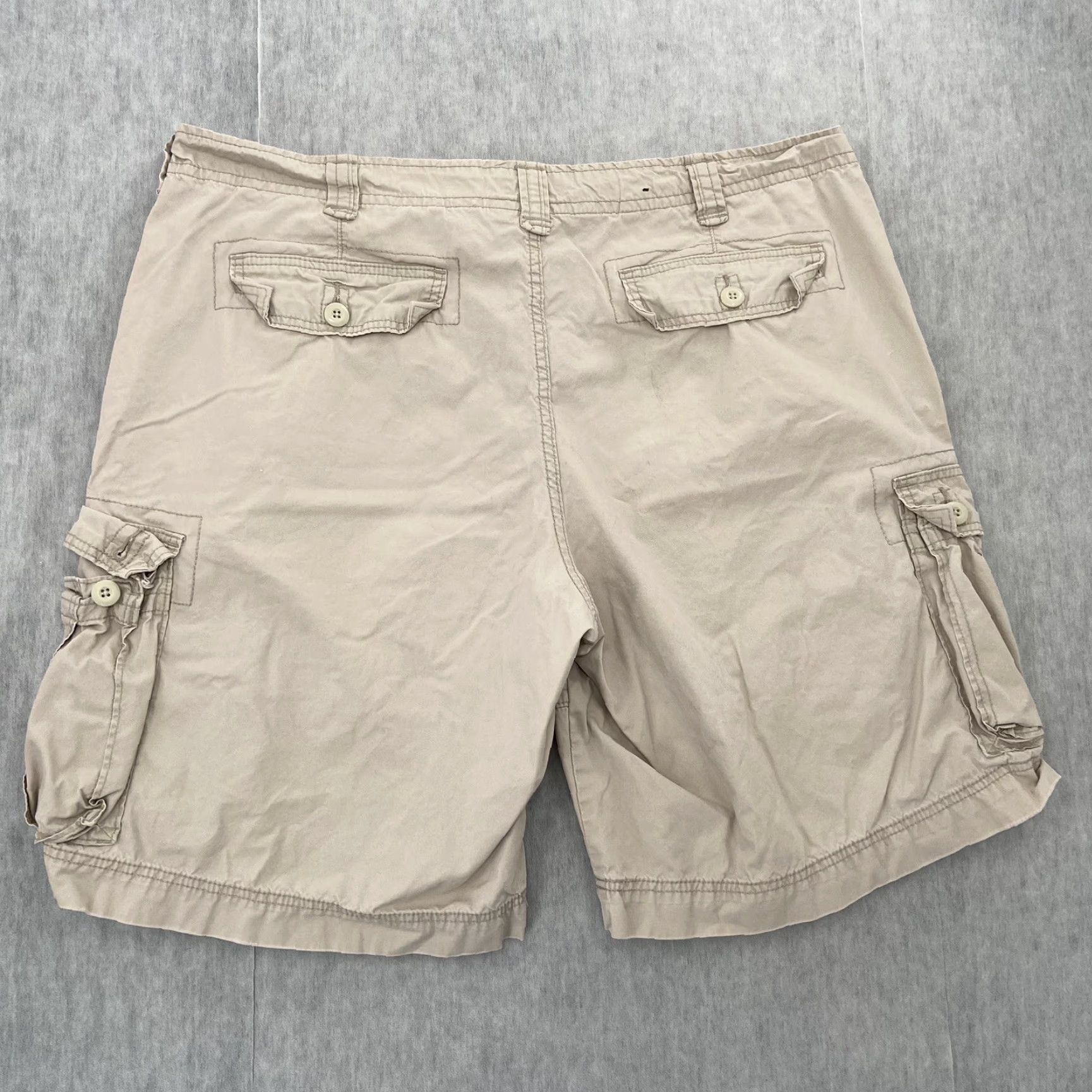 Polo Ralph Lauren VINTAGE Polo Ralph Lauren Cargo Shorts Adult 42 Beige Cotton Logo Casual Mens Size US XL / EU 56 / 4 - 2 Thumbnail