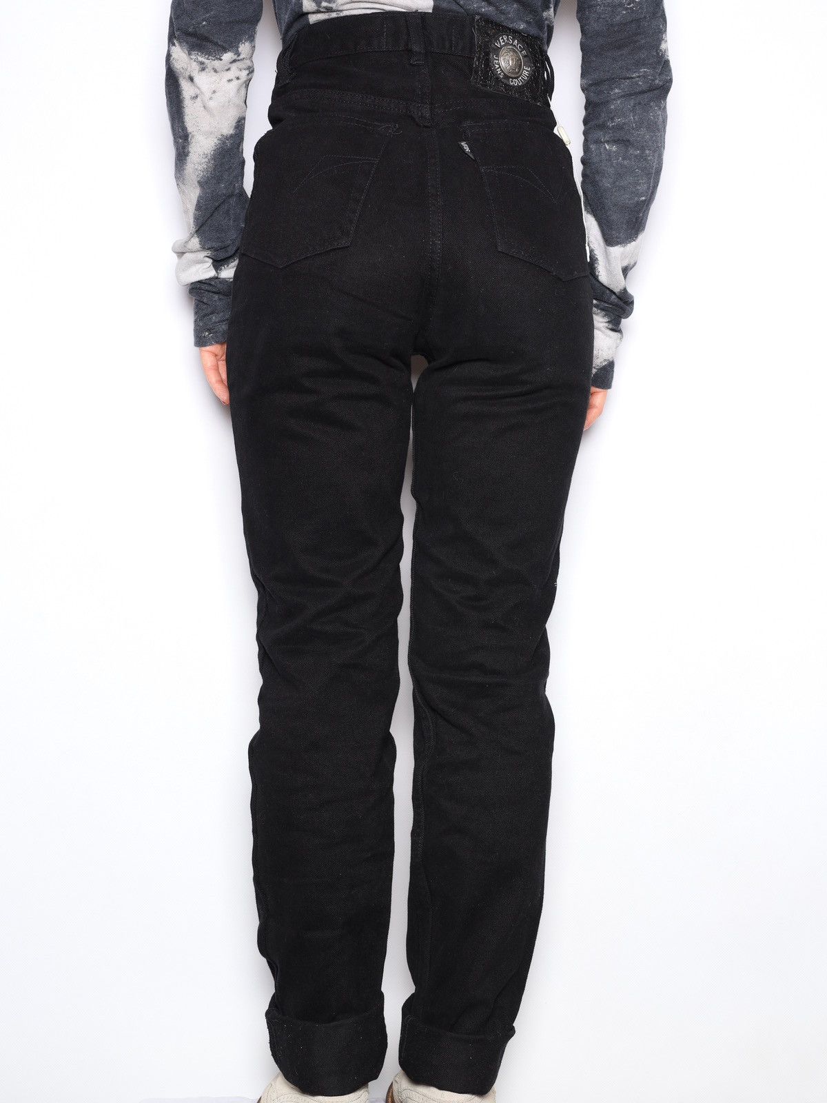 Versace Jeans Couture Versace Jeans Couture Vintage Black Denim Jeans Skinny Pants Size 27" / US 4 / IT 40 - 4 Thumbnail