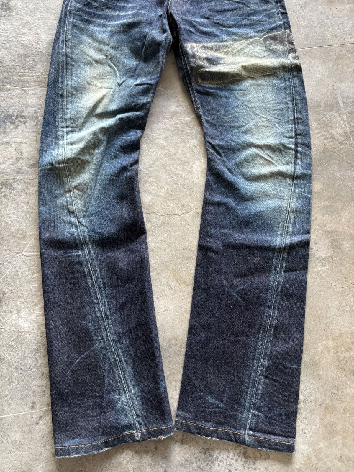 JACKROSE SICK TWIST JACK ROSE CURVE JEANS NEWSPAPER GALLIANO STYLE Size US 31 - 10 Thumbnail