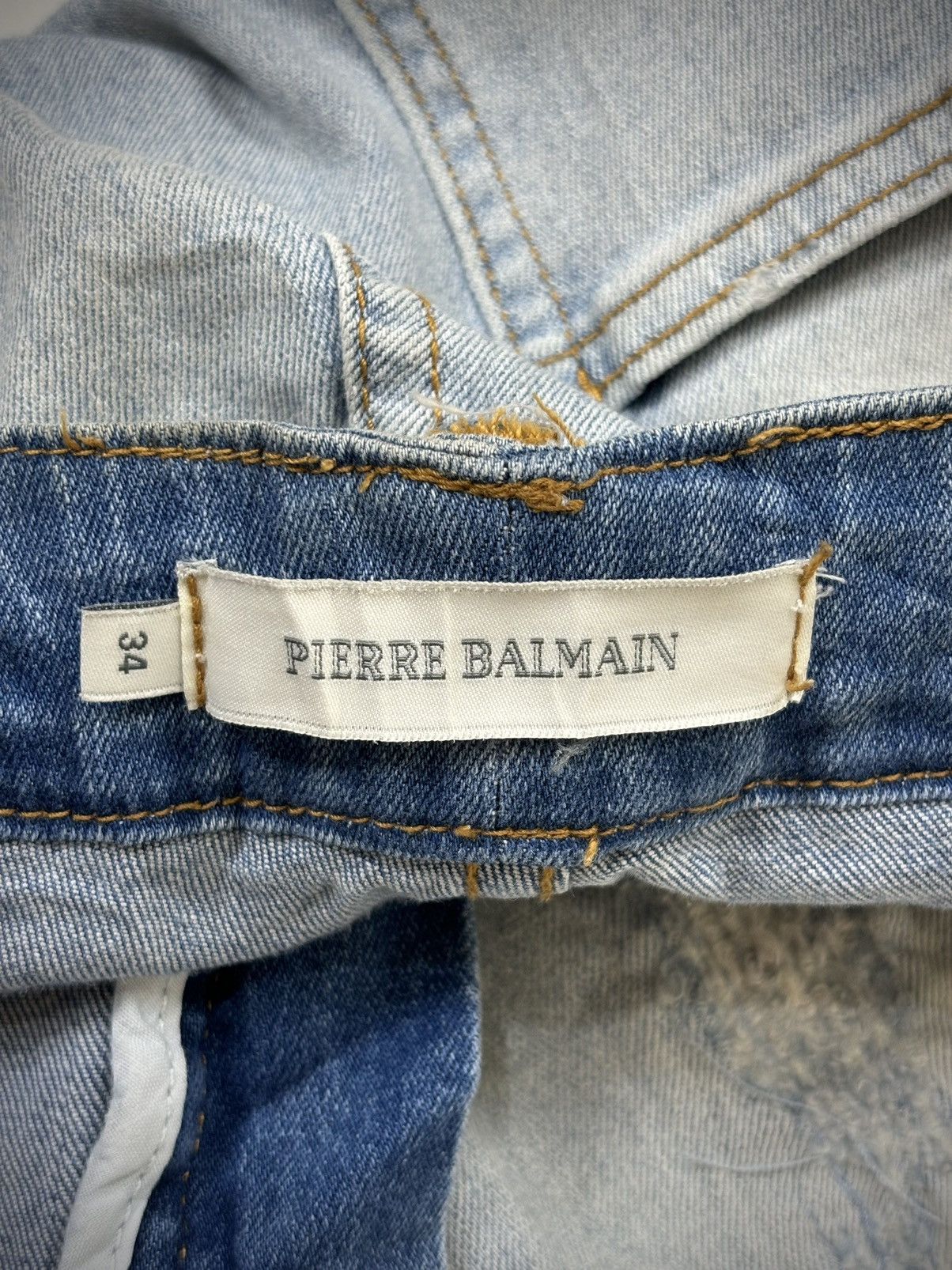Pierre Balmain Pierre Balmain - Distressed Biker’s Jeans Size US 28 / EU 44 - 4 Thumbnail