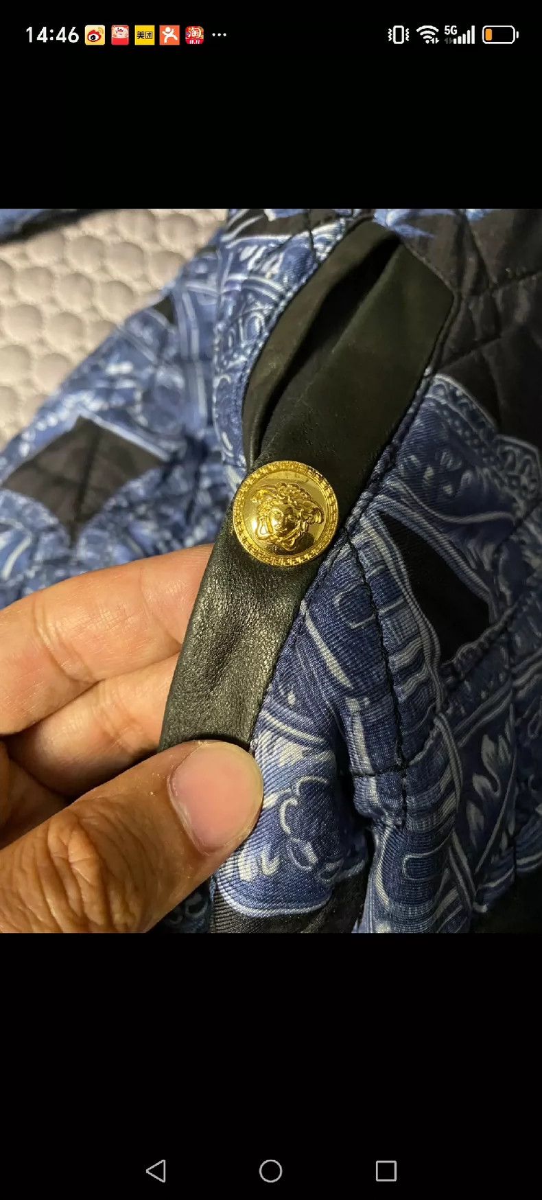 Other Versace Mulberry silk and cotton jacket Size US L / EU 52-54 / 3 - 4 Thumbnail