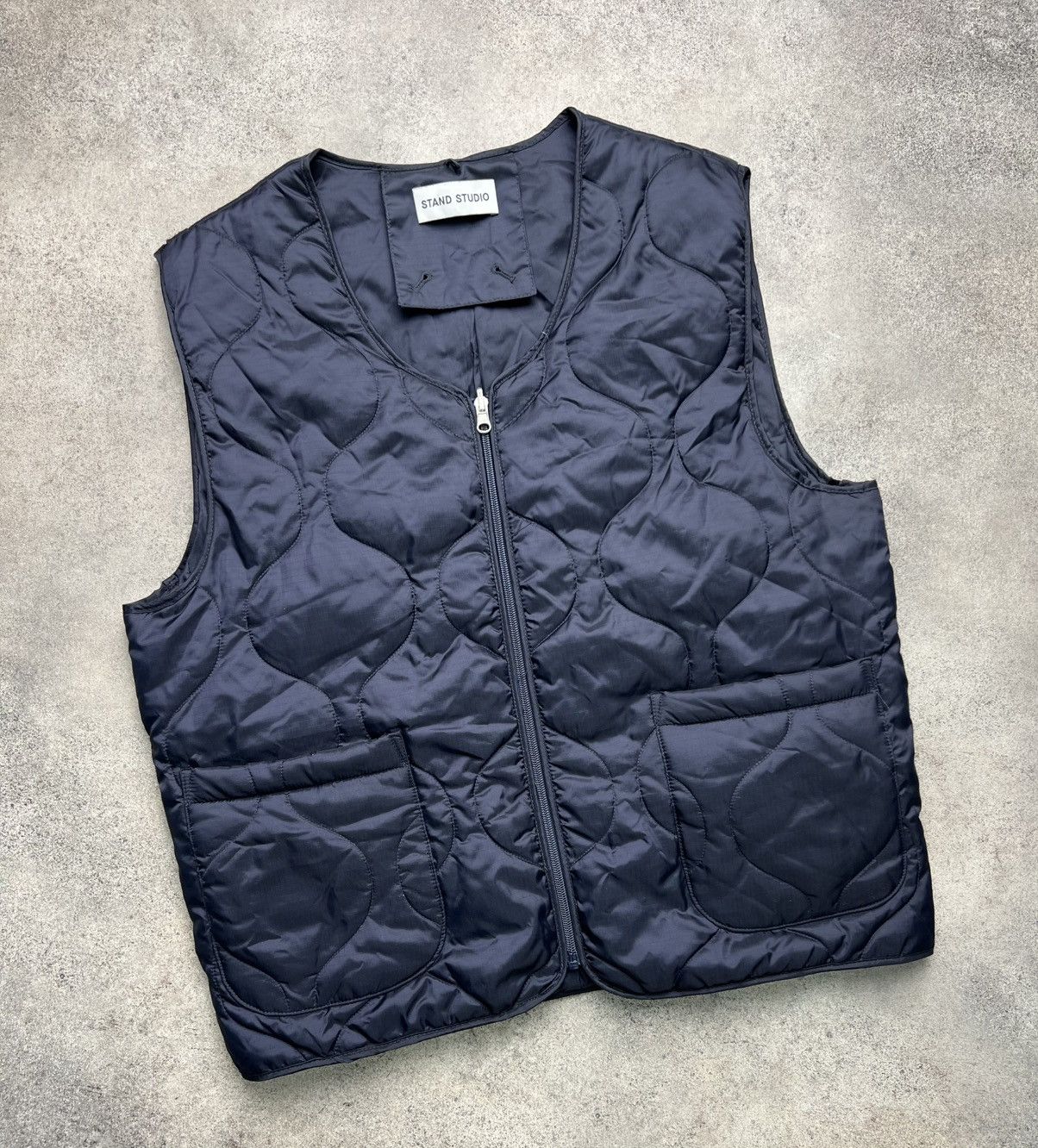 Studio Nicholson Stand Studio quilted zip vest Size US L / EU 52-54 / 3 - 3 Thumbnail