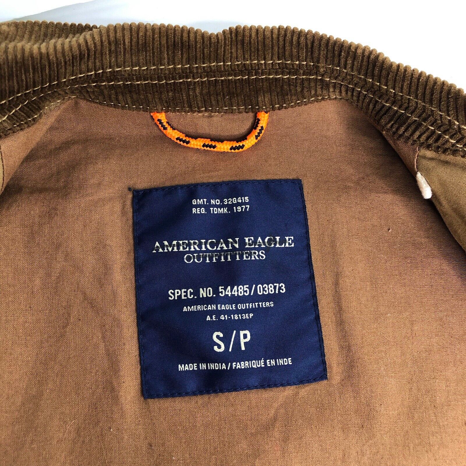 American Eagle Outfitters AEO Jacket Men S/P Chore Barn Coat Tan Corduroy Full Zip Vtg Size US S / EU 44-46 / 1 - 13 Thumbnail