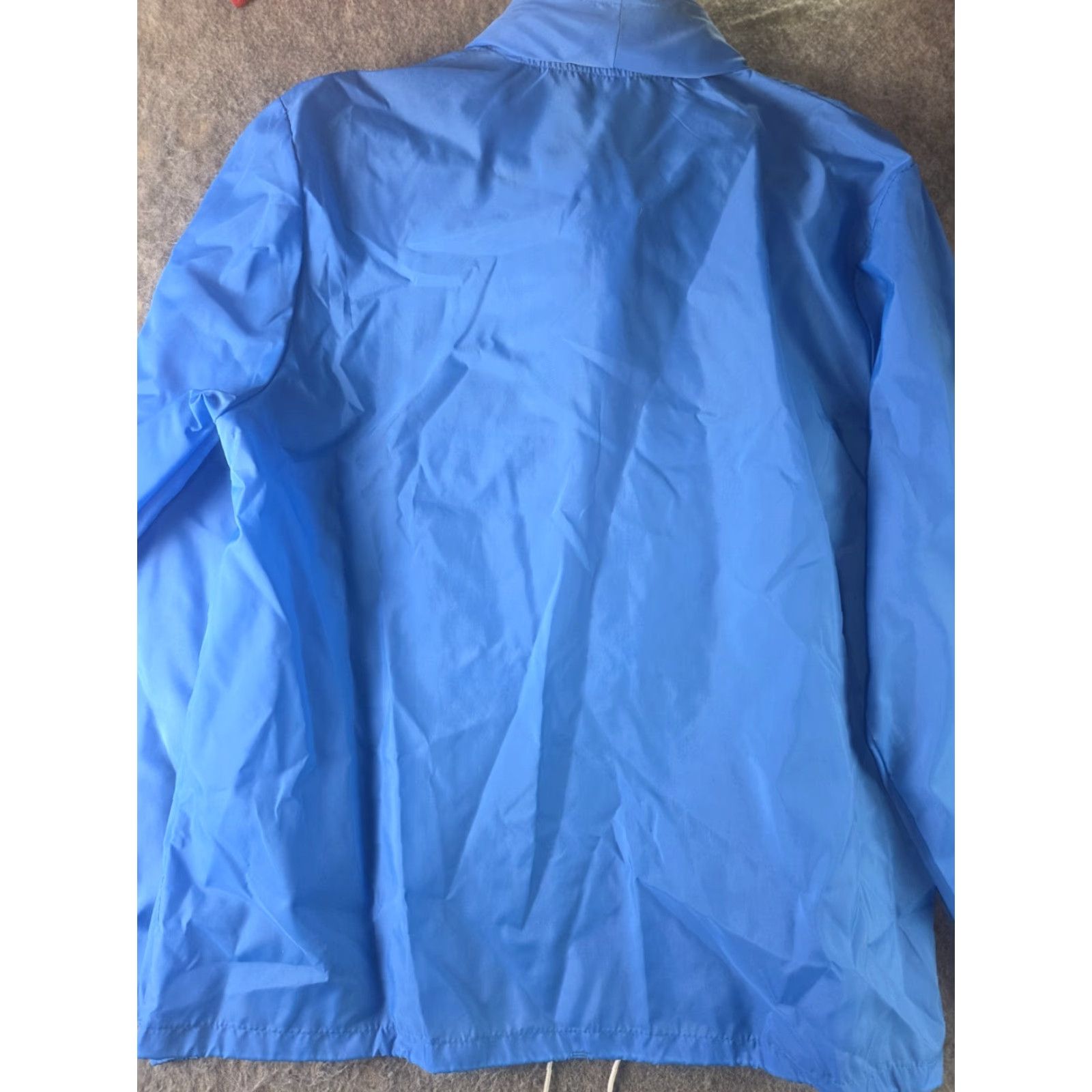 Sears VINTAGE Sears Windbreaker Half-Zip Hooded Blue Lightweight Sz Large Mens Regular 80s 90s Zip Pocket Nylon Size US L / EU 52-54 / 3 - 4 Thumbnail