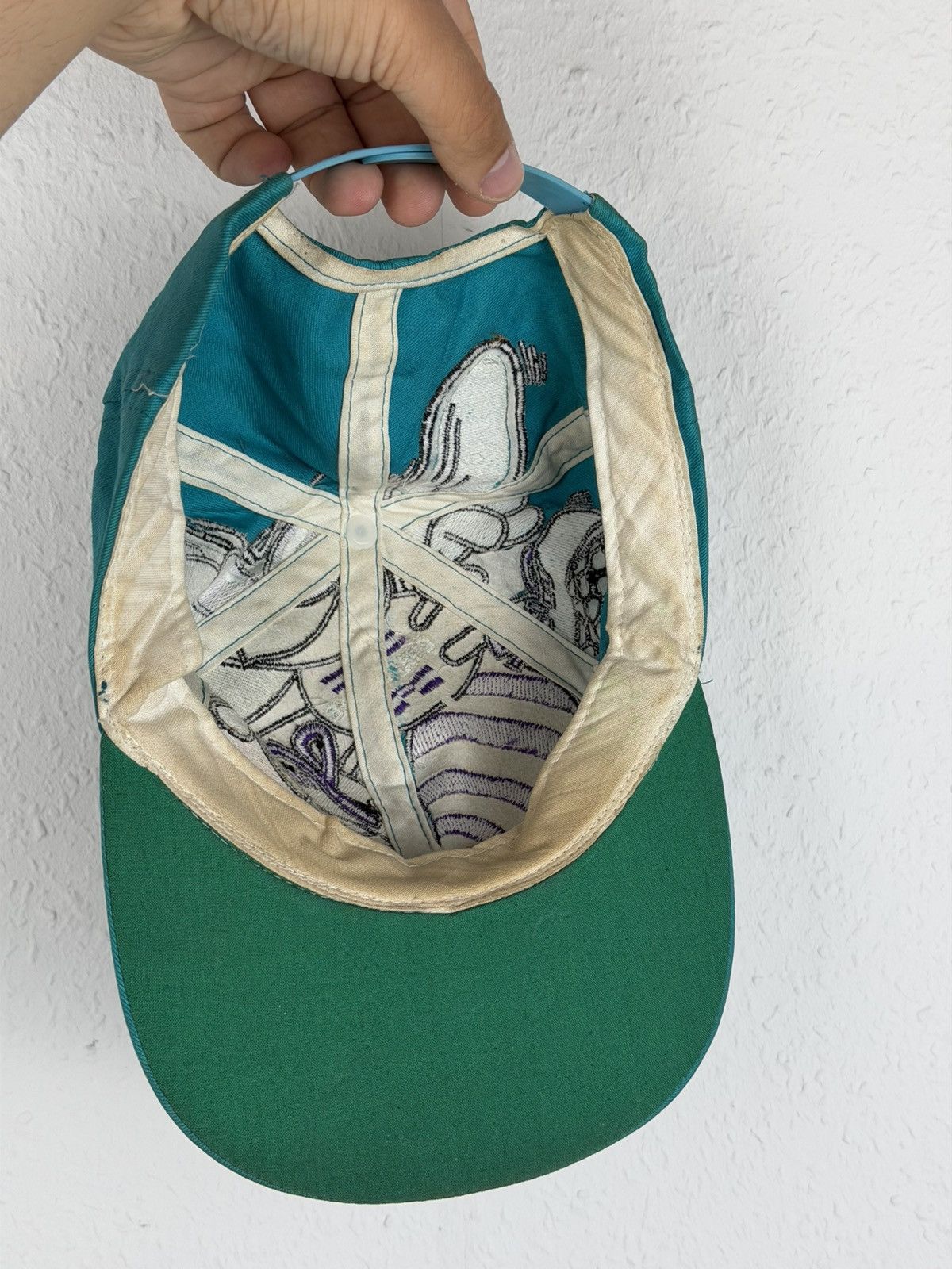 The Game Vintage Charlotte Hornets Hat Big Logo Snapback Cap 90s NBA Size ONE SIZE - 8 Thumbnail