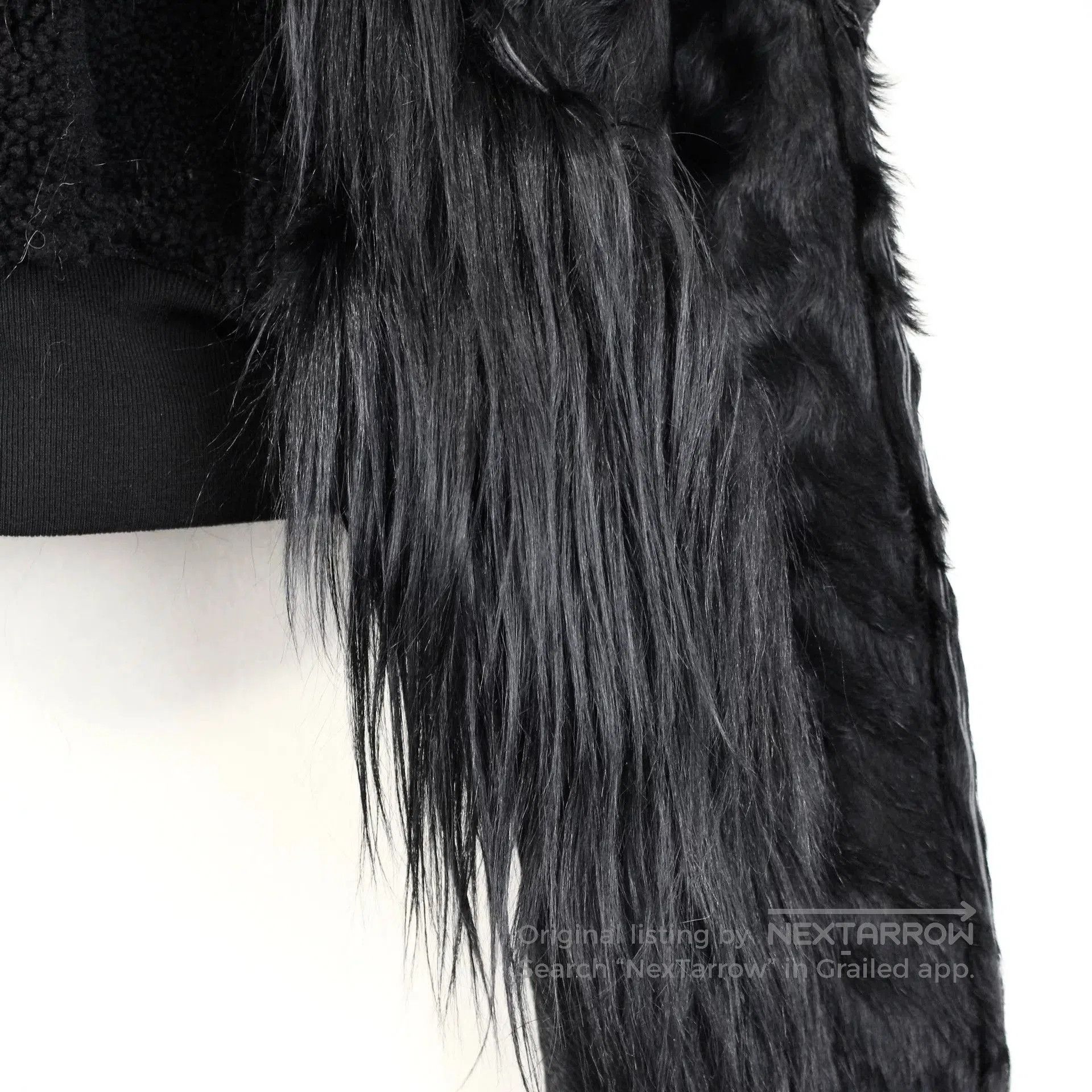 Rick Owens Rick Owens Black Mixed Material Jacket. Size US XXS / EU 40 - 4 Thumbnail