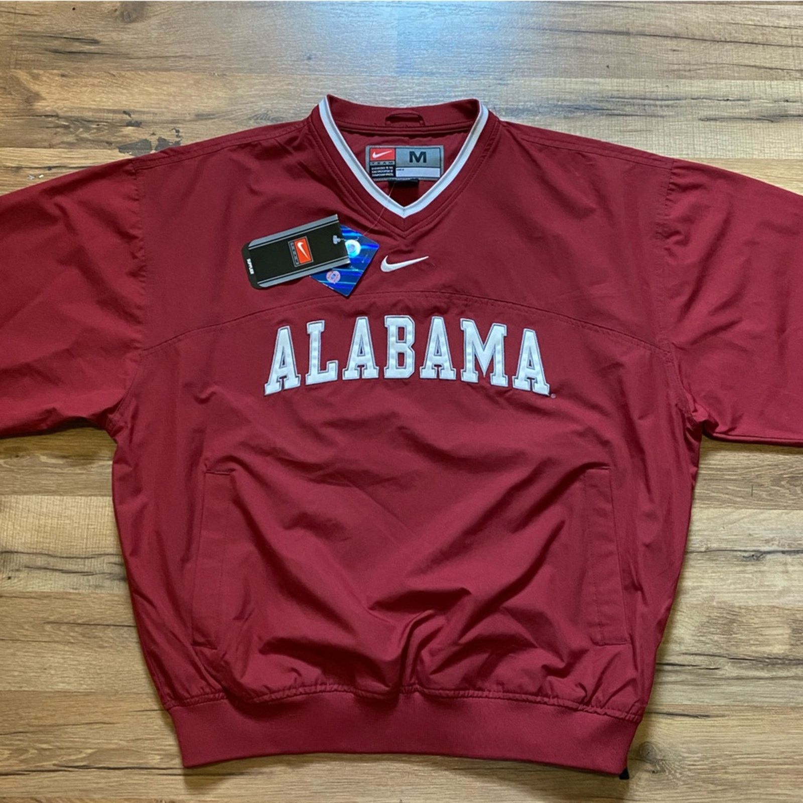 Nike 2003 Nike Alabama Crimson Tide Center Swoosh Windbreaker Size US M / EU 48-50 / 2 - 1 Thumbnail