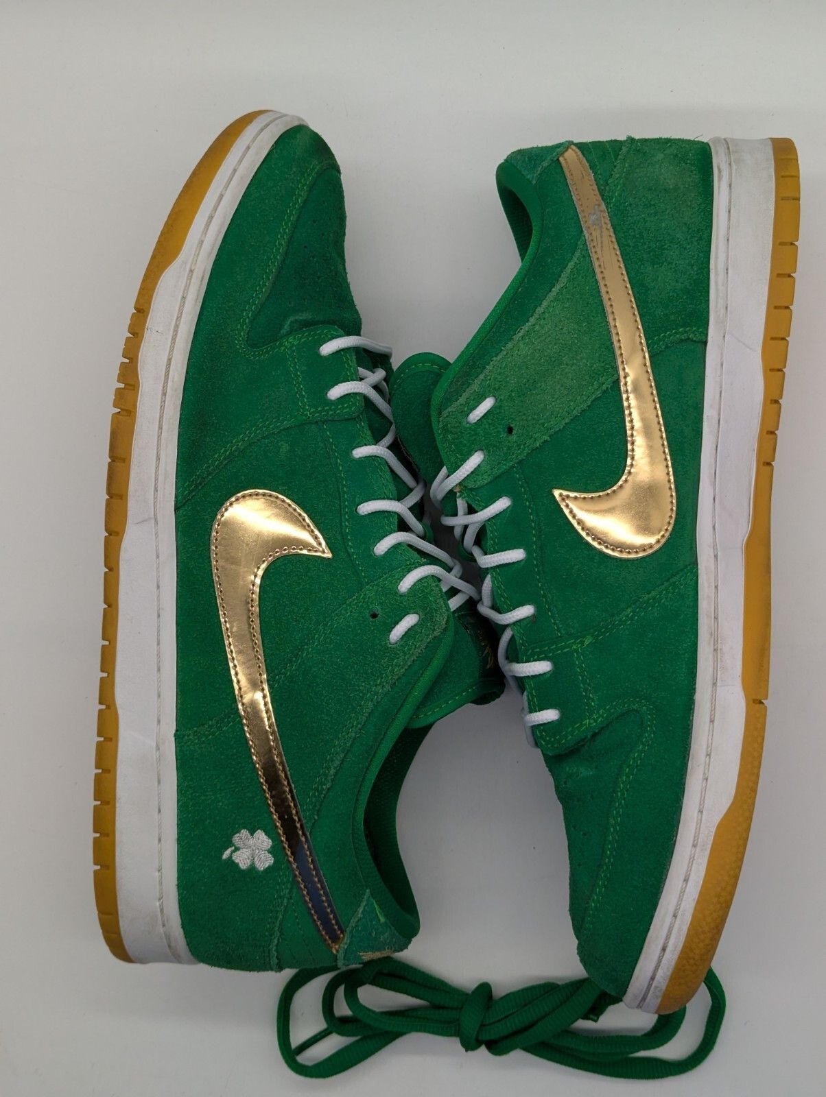 Nike Nike SB Dunk Low St. Patrick's Day Mens 13 Green BQ6817-303 Size US 13 / EU 46 - 5 Thumbnail