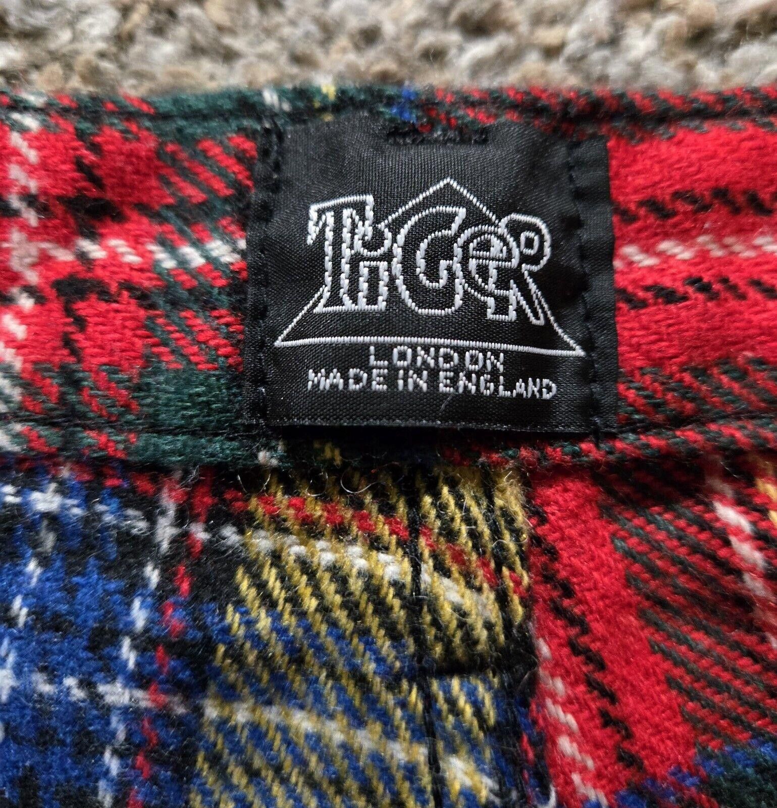 Designer Tiger Of London Plaid Flannel Bondage Zippper Punk Pants 34 Size US 34 / EU 50 - 8 Thumbnail