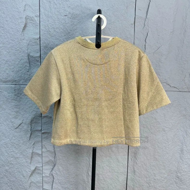 Fendi Fendi Front Classic Logo Gold Short Sleeve Size S / US 4 / IT 40 - 2 Thumbnail