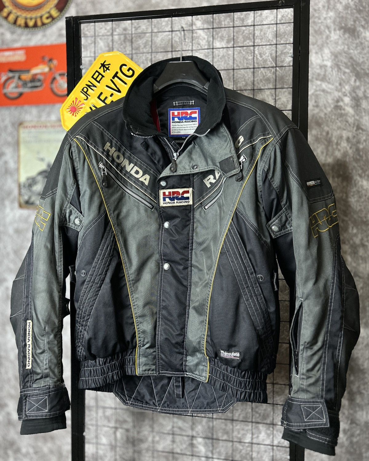 90s Vintage Honda Racing Team HRC biker jacket