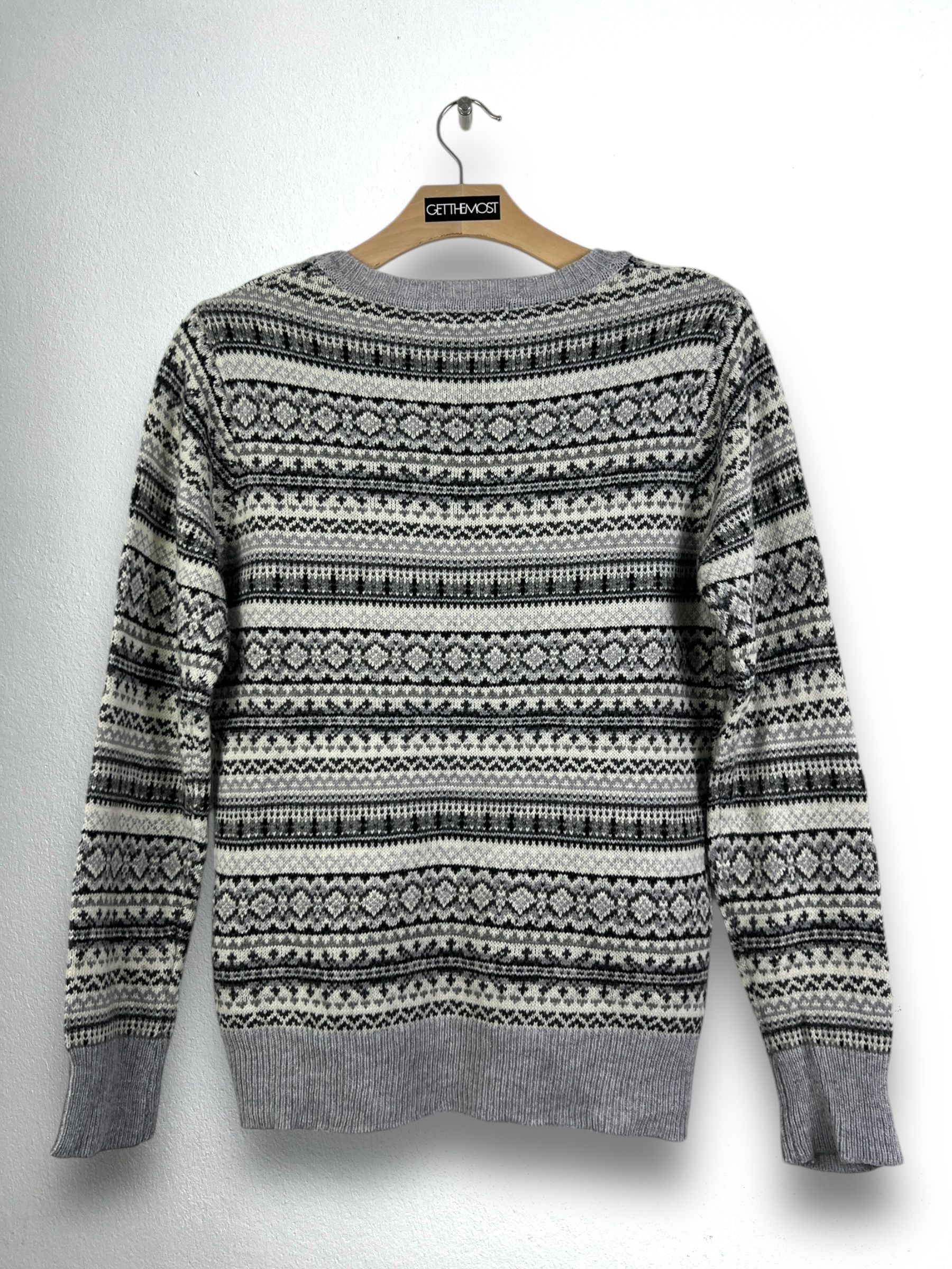 Japanese Brand × MOUSSY Azul by Moussy Geometric Knit Sweater (S) GTMPT923 Size S / US 4 / IT 40 - 8 Thumbnail