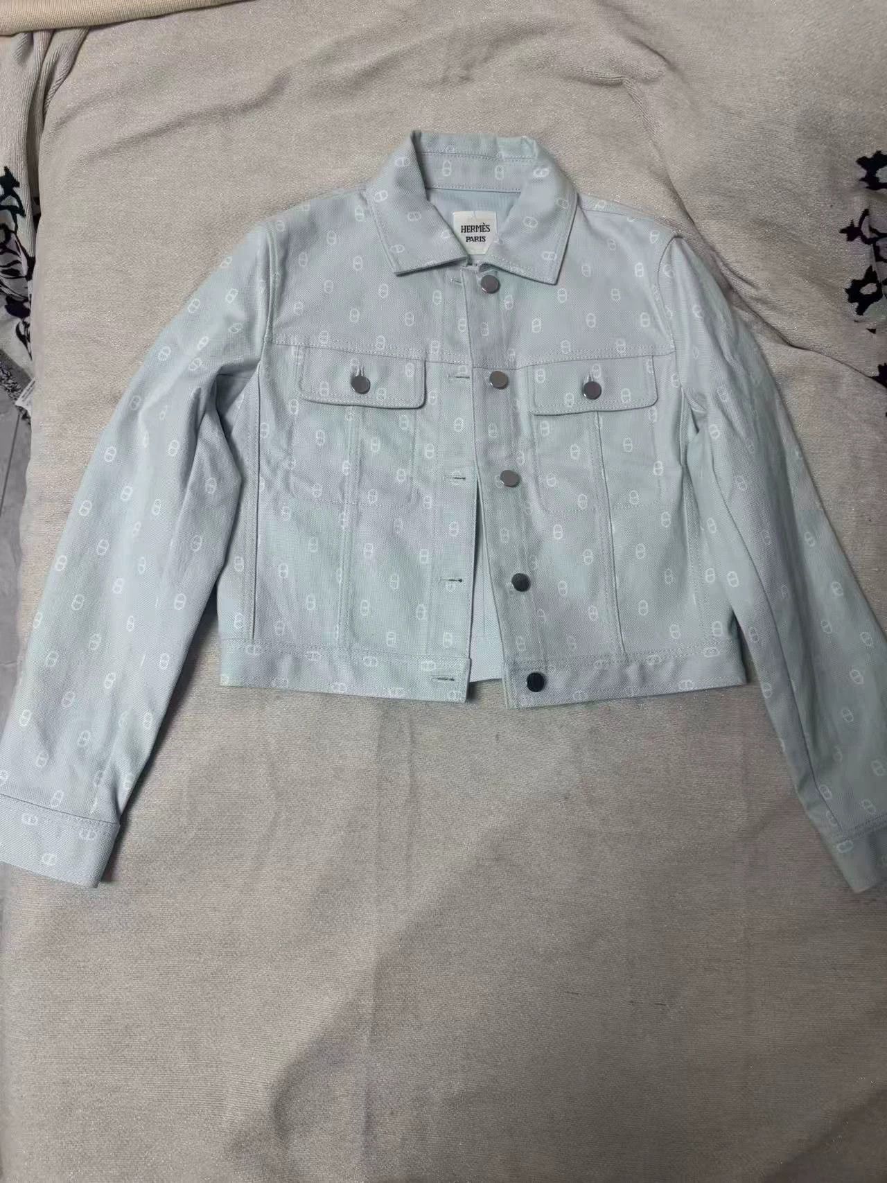 Hermes Hermès 25 Denim Jacket 38 Authentic New With Tags Size S / US 4 / IT 40 - 1 Thumbnail