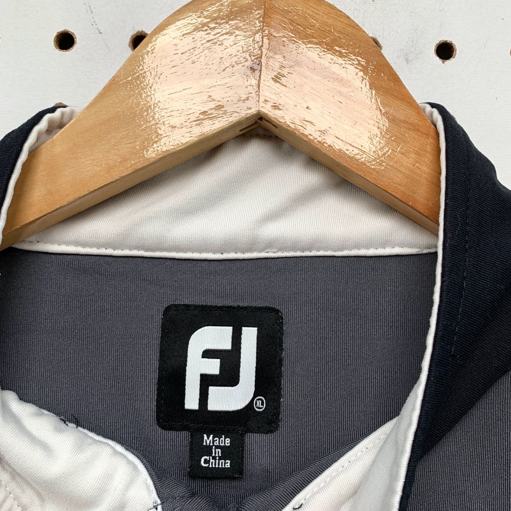 Footjoy FootJoy FJ 1/4 Quarter Zip Pullover Mens XL Gray Black Performance Pullover Size US XL / EU 56 / 4 - 5 Thumbnail