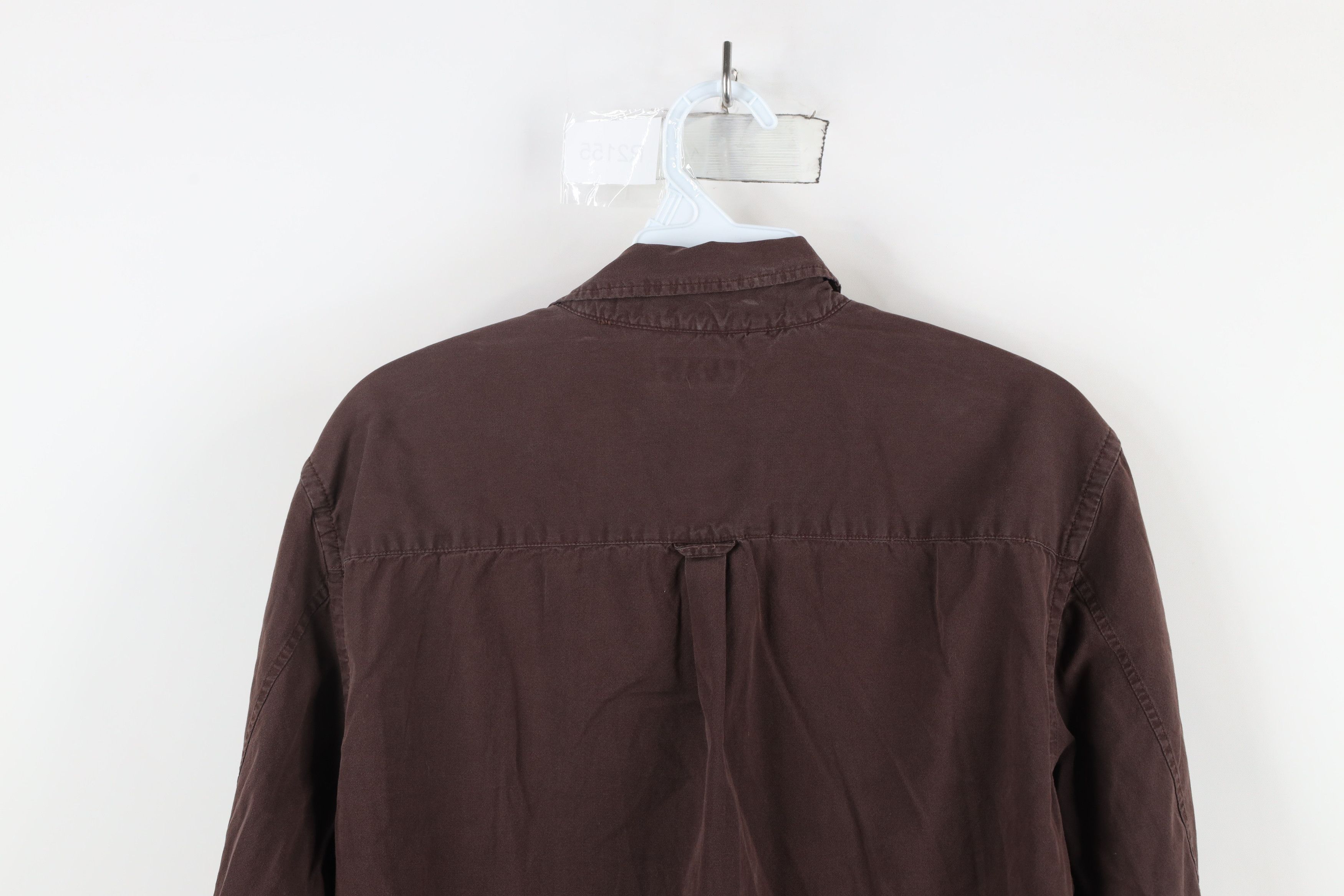 Allsaints × Vintage AllSaints Fit Distressed Collared Button Down Shirt Brown Size US M / EU 48-50 / 2 - 12 Thumbnail