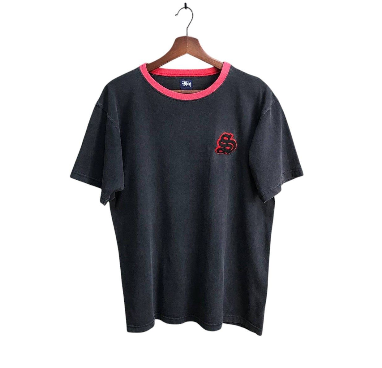Stussy × Vintage RARE VINTAGE 90S STUSSY (S)SUPERMAN LOGO FADED BLACK REDNECK Size US M / EU 48-50 / 2 - 1 Thumbnail
