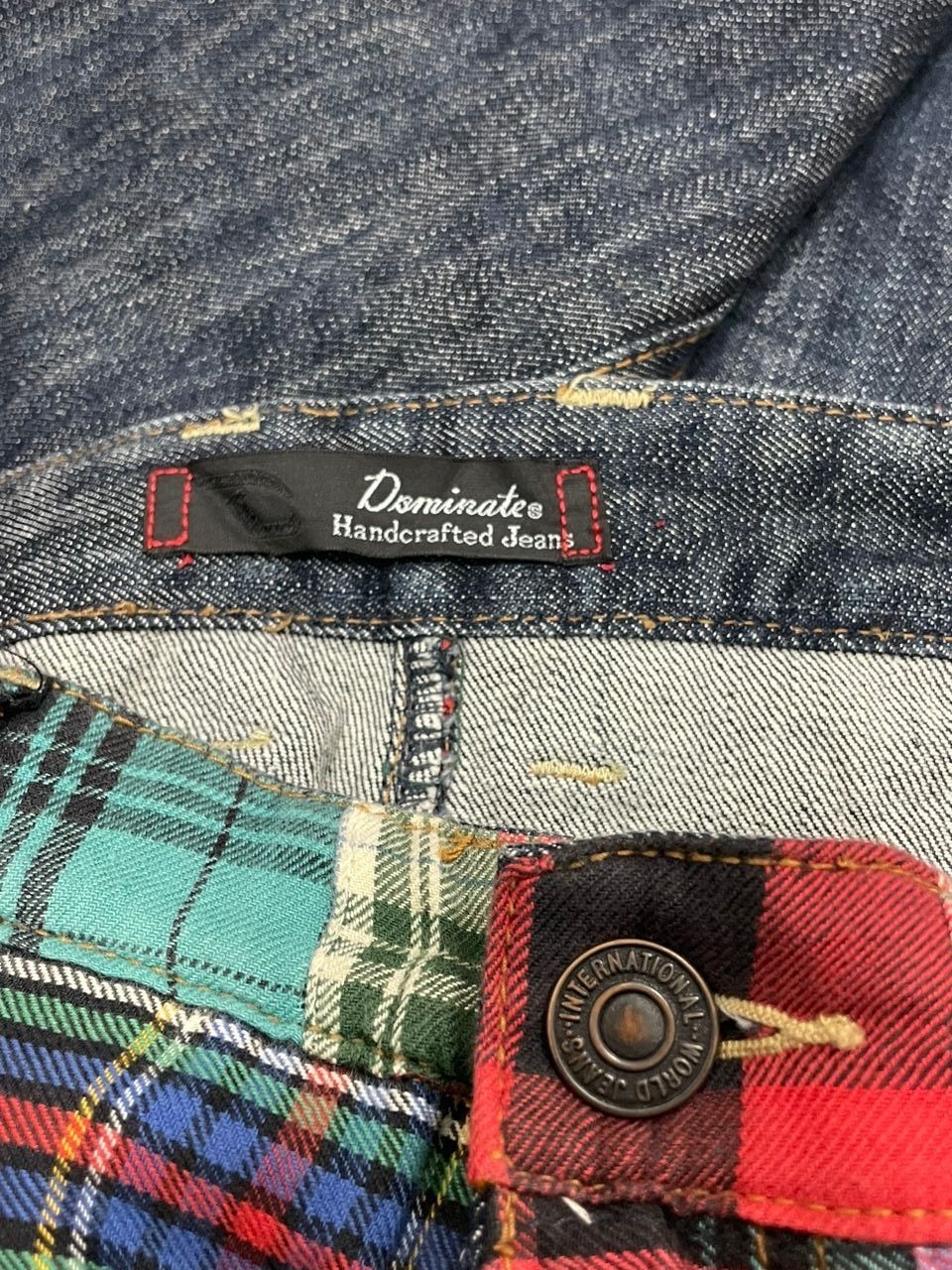 Japanese Brand 💥Dominate HandCrafted Double Waist Jeans💥 Size US 34 / EU 50 - 12 Thumbnail