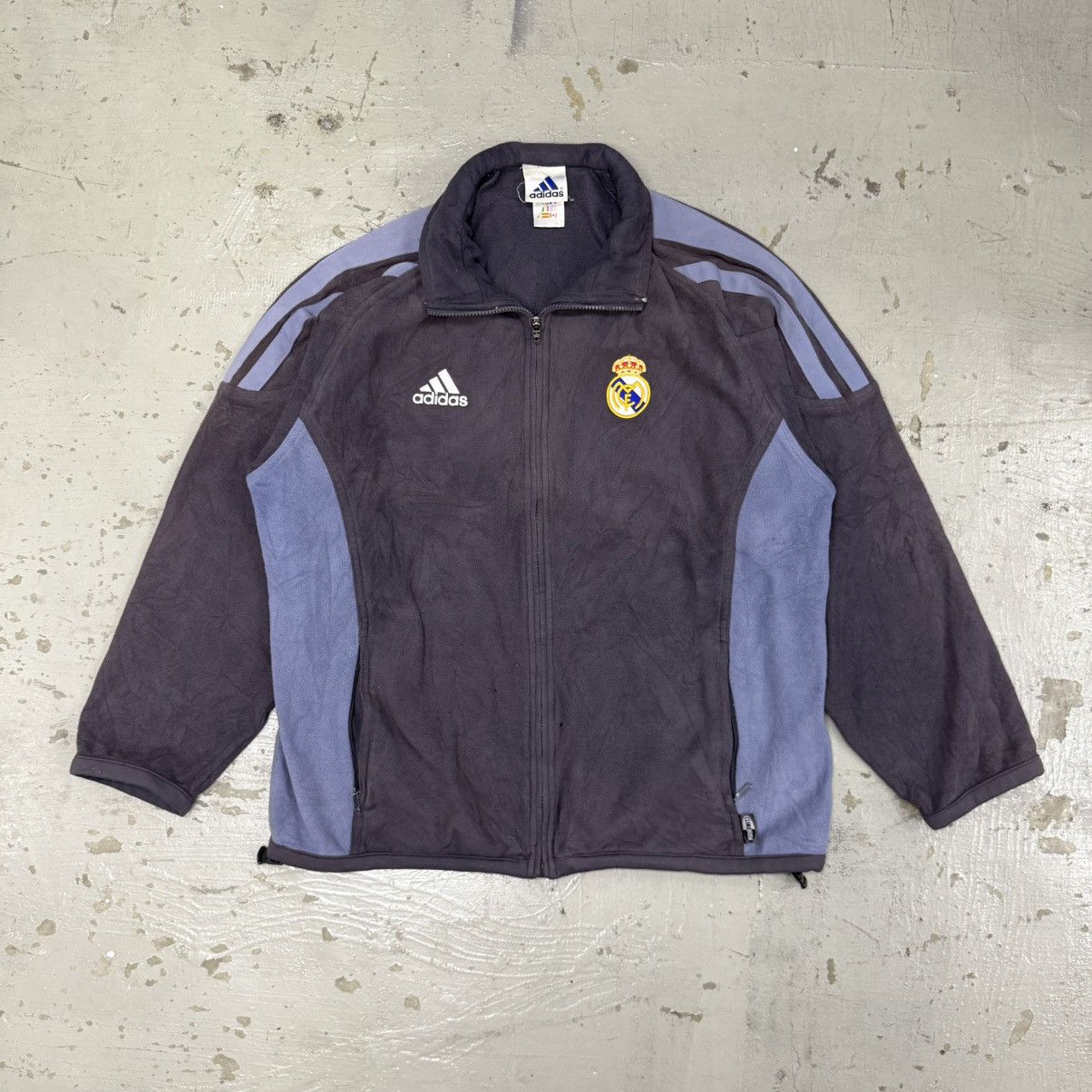 Adidas Vintage Adidas Real Madrid FC Fleece Jacket Size US L / EU 52-54 / 3 - 1 Thumbnail