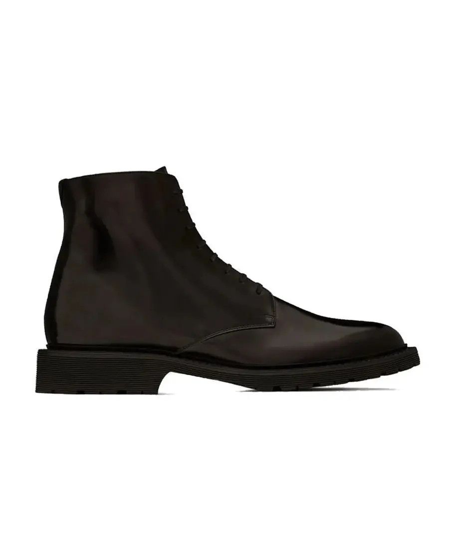 Saint Laurent Paris Saint Laurent Army Boots Smooth Leather Size US 13 / EU 46 - 1 Thumbnail
