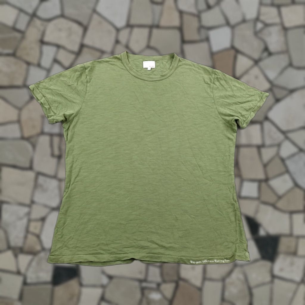 Alex Mill Alex Mill Shirt Mens Large Green Mister Mort Slub Knit Cotton Short Sleeve Tee Size US L / EU 52-54 / 3 - 1 Thumbnail
