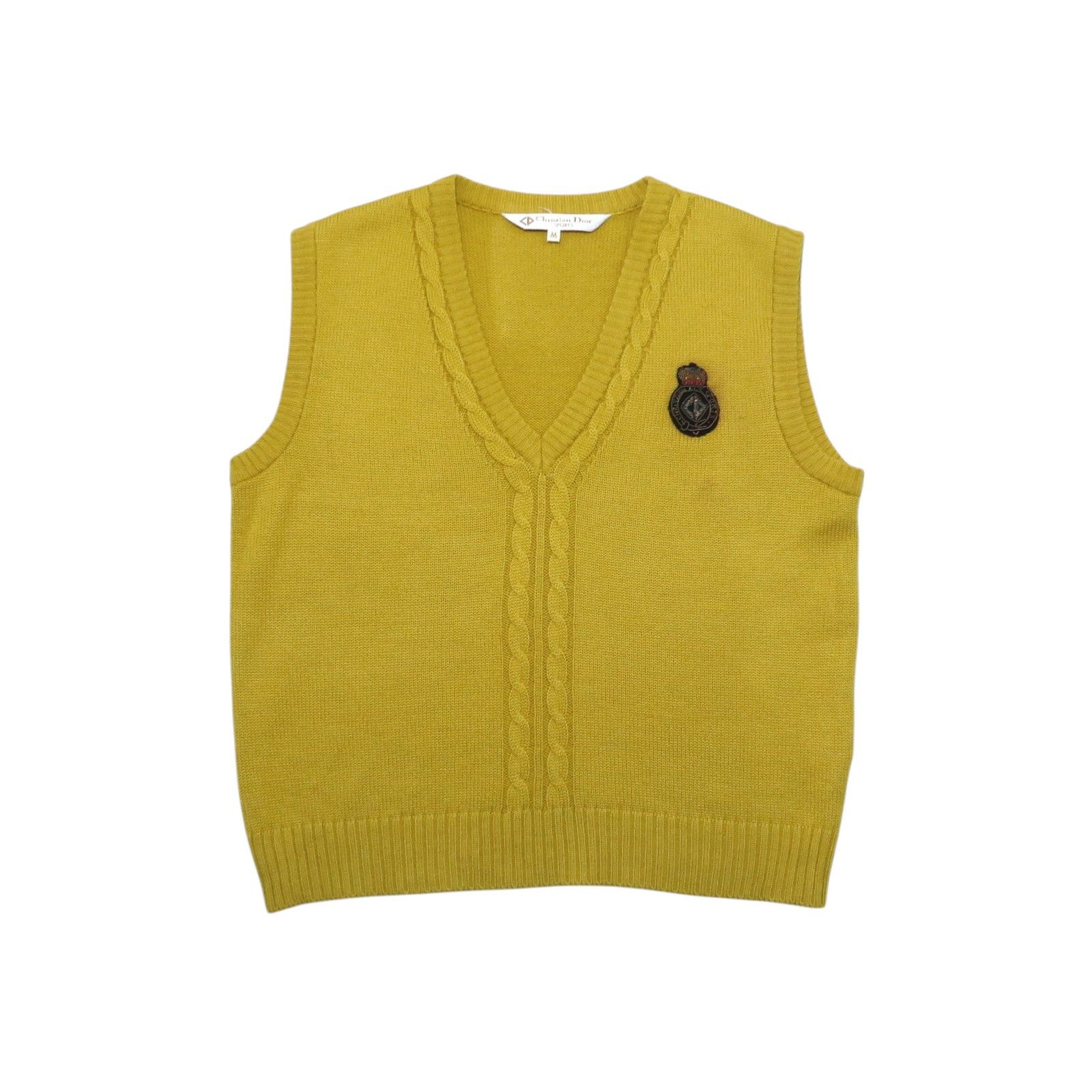 Christian Dior Monsieur 🔥RARE🔥90s Christian Dior Sports Cable Knit Vest Size US M / EU 48-50 / 2 - 1 Thumbnail