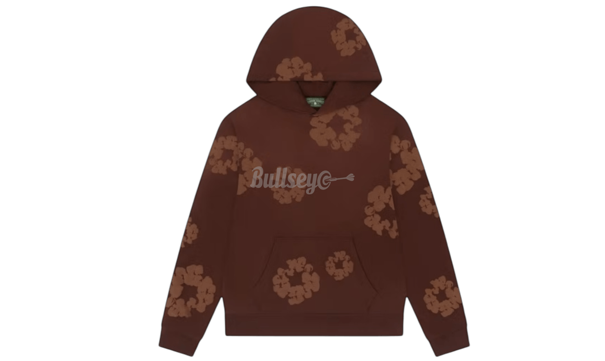 Mono Cotton Wreath Brown Hoodie