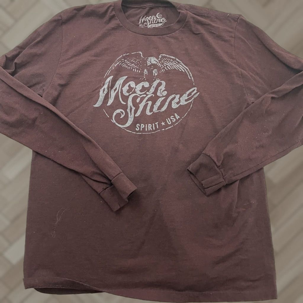 Vintage Brad Paisley Moon Shine Long Sleeve Shirt Mens Large Maroon Moonshine Spirit Paisley 90s Concert Size US L / EU 52-54 / 3 - 1 Thumbnail
