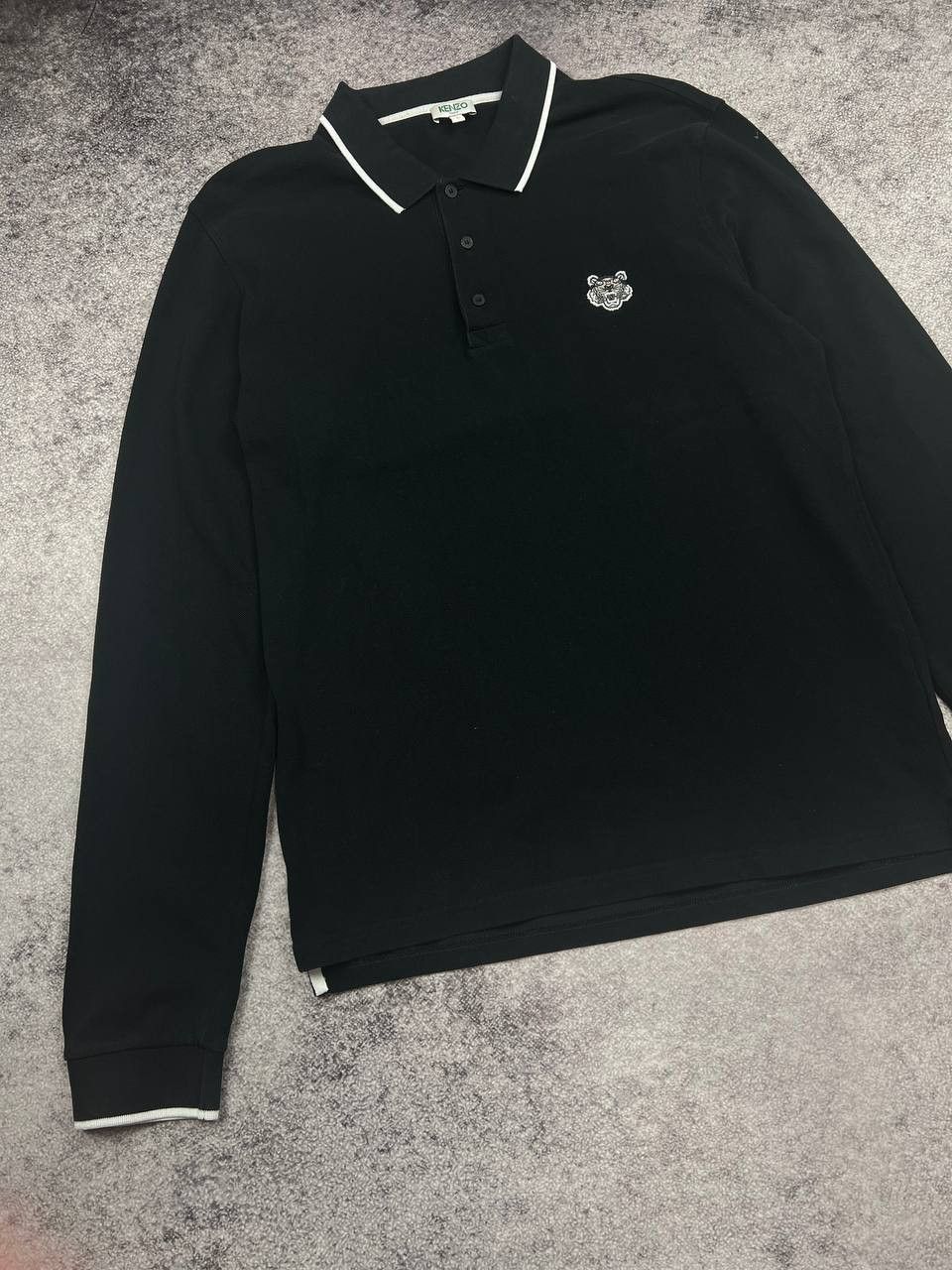 Kenzo Kenzo Paris Long Sleeve Polo T-Shirt Tiger Logo Tee Size US L / EU 52-54 / 3 - 2 Thumbnail