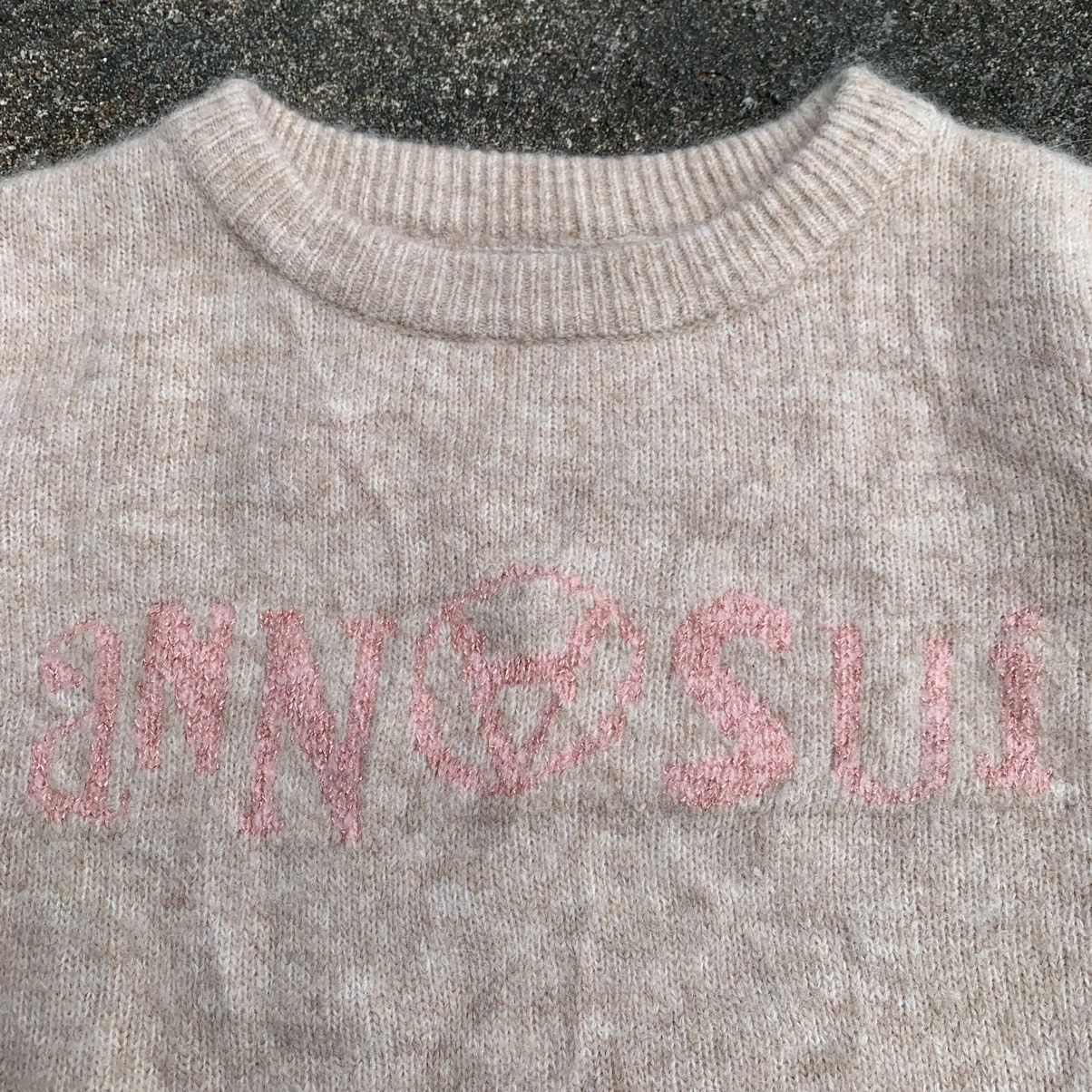 Anna Sui OFFER💸 Anna Sui Logo Knit Mohair AnarchyLogo ifsixwasnineLgb Size S / US 4 / IT 40 - 2 Thumbnail