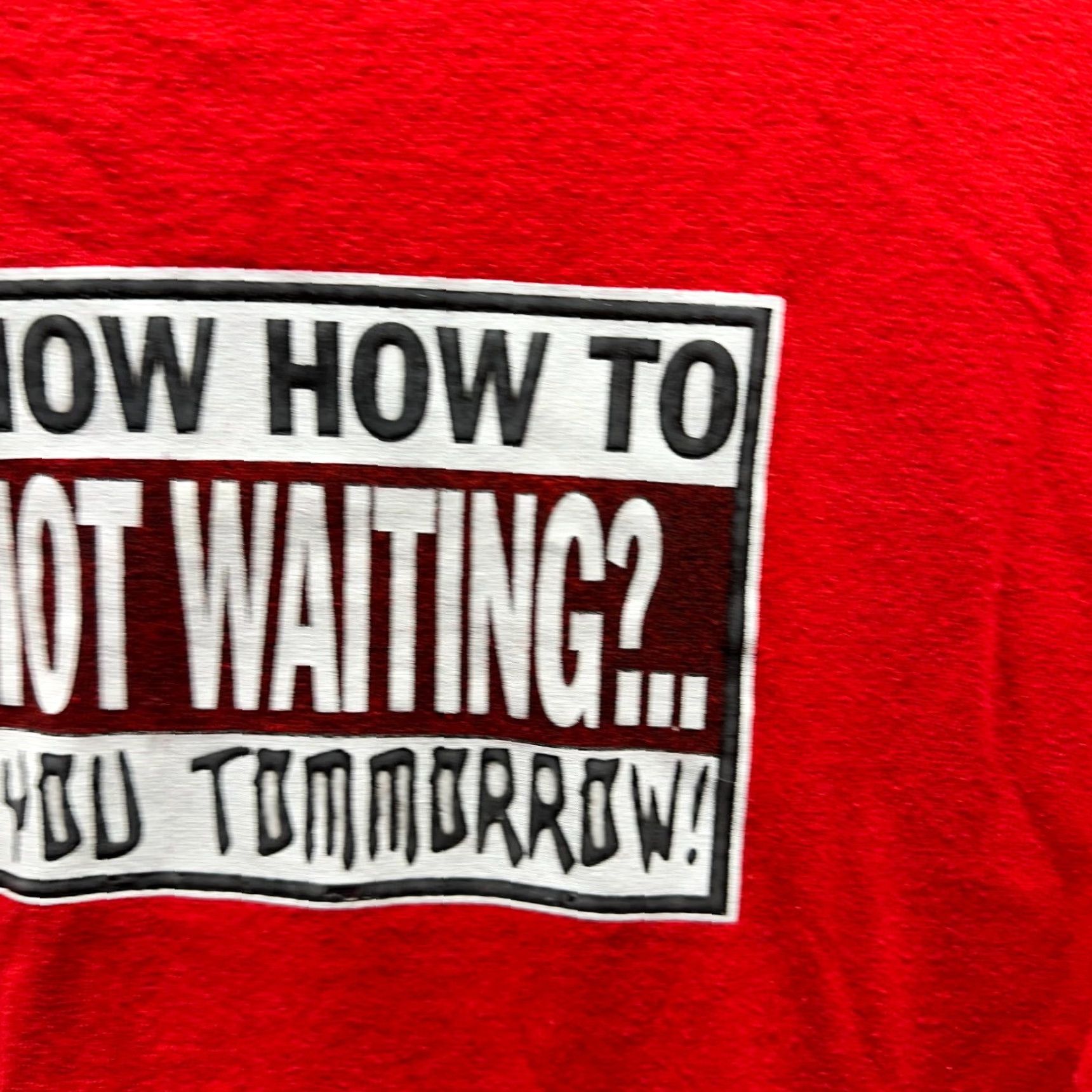 Vintage VINTAGE Hybrid T Shirt Adult Large Red Funny Sarcasm 90s Nerd Tee Crew Idiot Shirt Mens Size US L / EU 52-54 / 3 - 4 Thumbnail