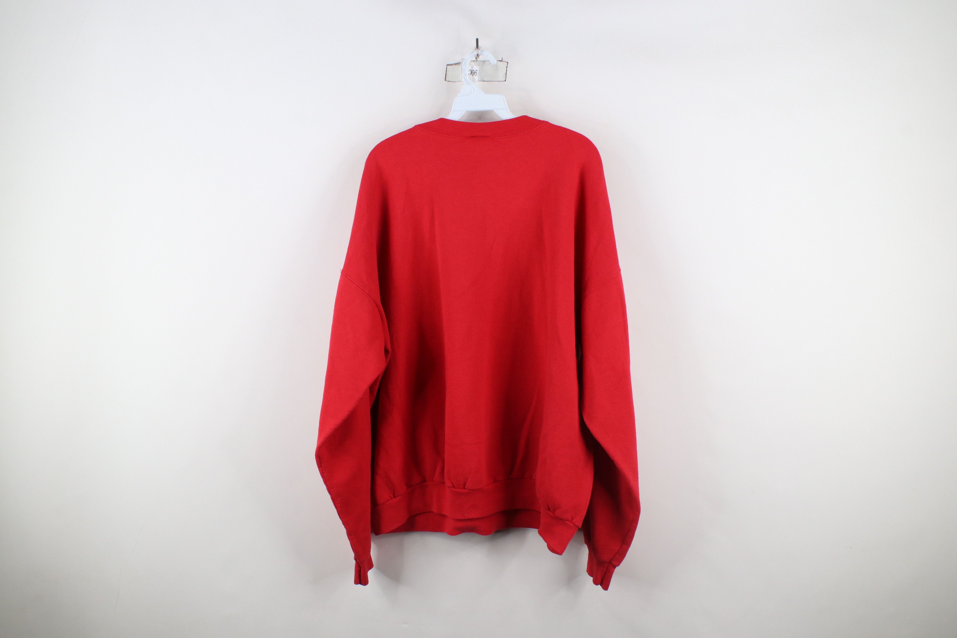 Disney × Vintage Vintage 90s Disney Spell Out Mickey Mouse Sweatshirt Red Size US XXL / EU 58 / 5 - 10 Thumbnail