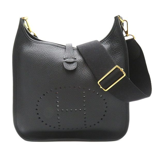 image of Hermes Clemence Evelyne Iii Pm in Black, Women's