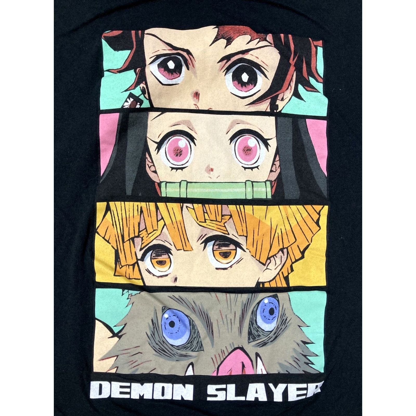 Vintage Demon Slayer Graphic T-shirt Men XL Black Short Sleeve Size US XL / EU 56 / 4 - 2 Thumbnail