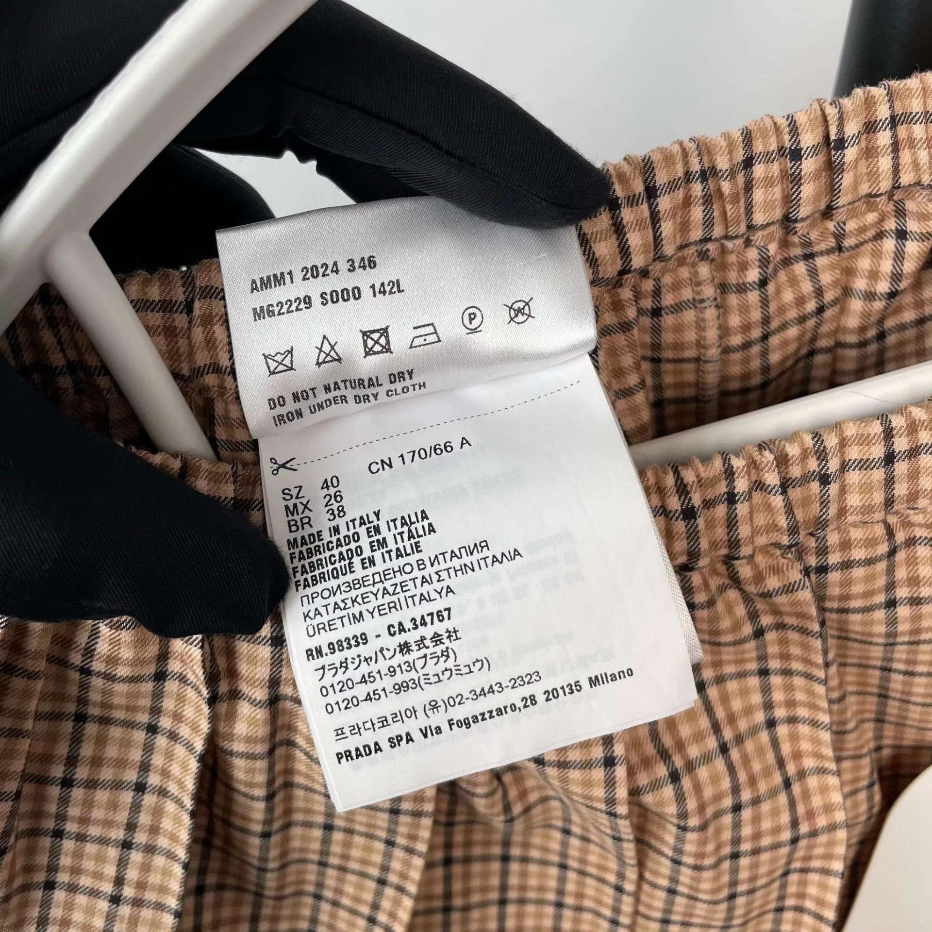 Miu Miu MIU MIU Plaid Skirt 40 24 Size 27" / US 4 / IT 40 - 4 Thumbnail