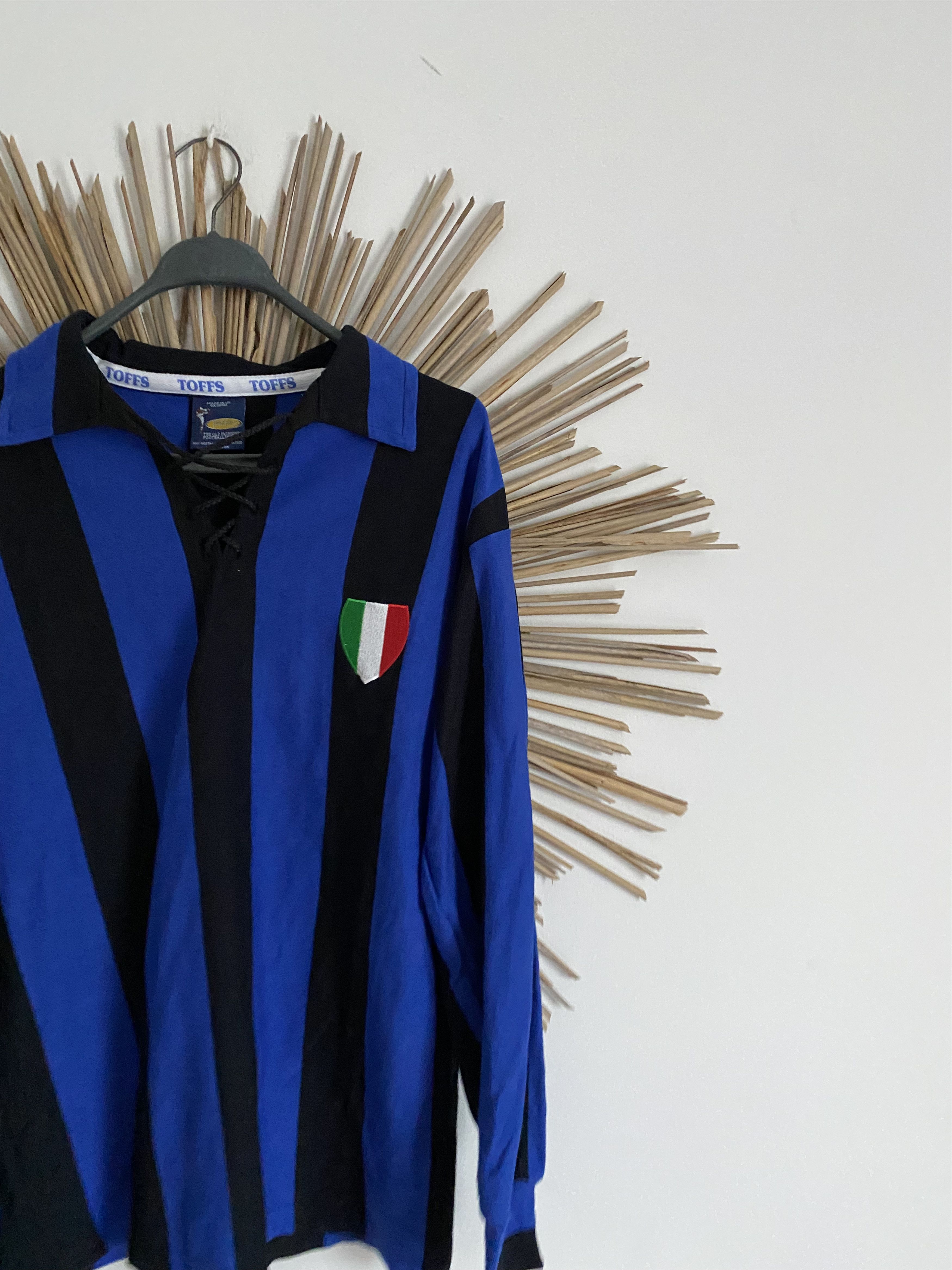 Toffs Inter Milan 1950s Retro toffs vintage football soccer jersey Size US M / EU 48-50 / 2 - 2 Thumbnail