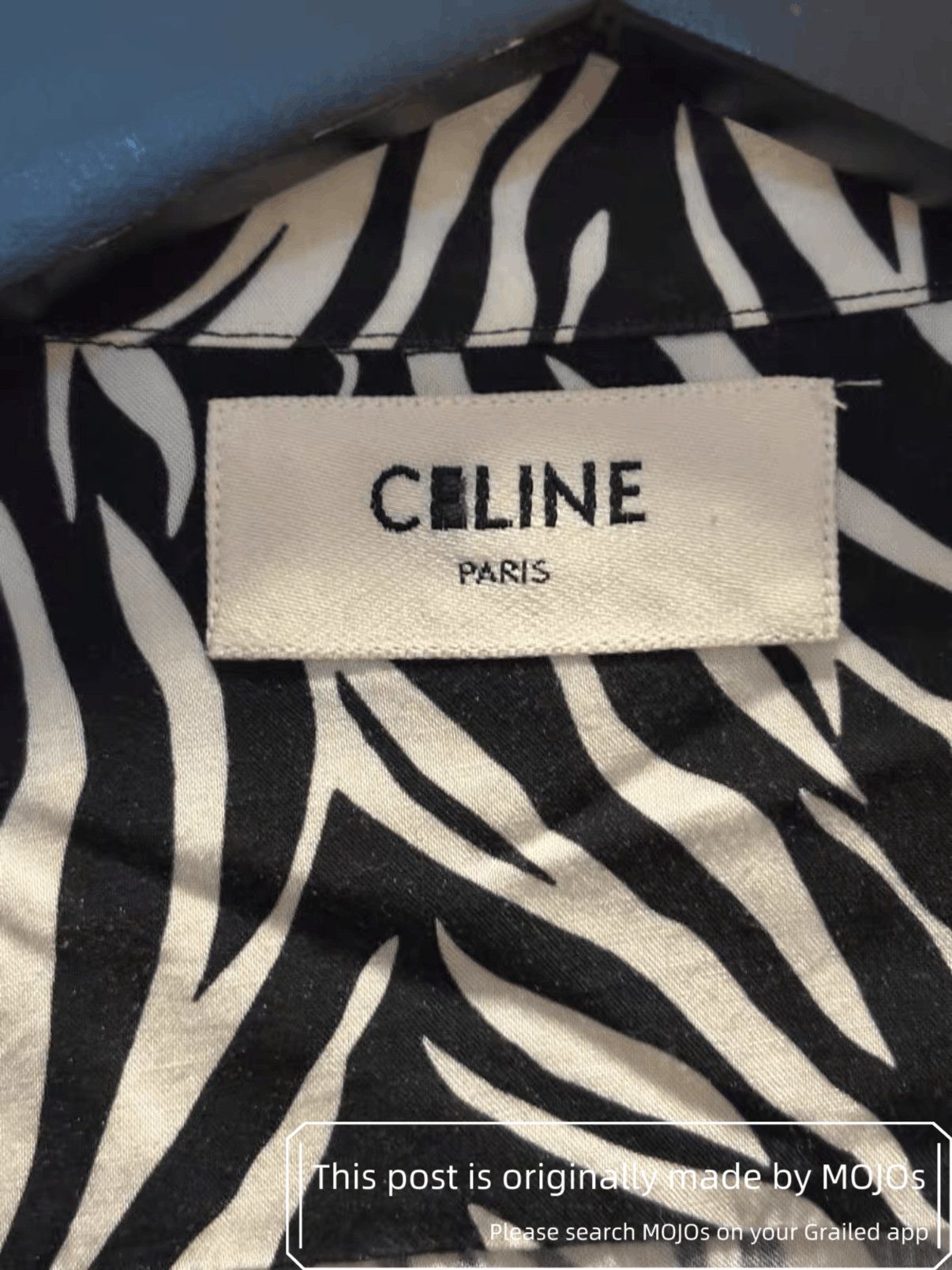 Celine Sz 39 Celine 22SS Zebra Shirt mojos4862 Size US M / EU 48-50 / 2 - 3 Thumbnail