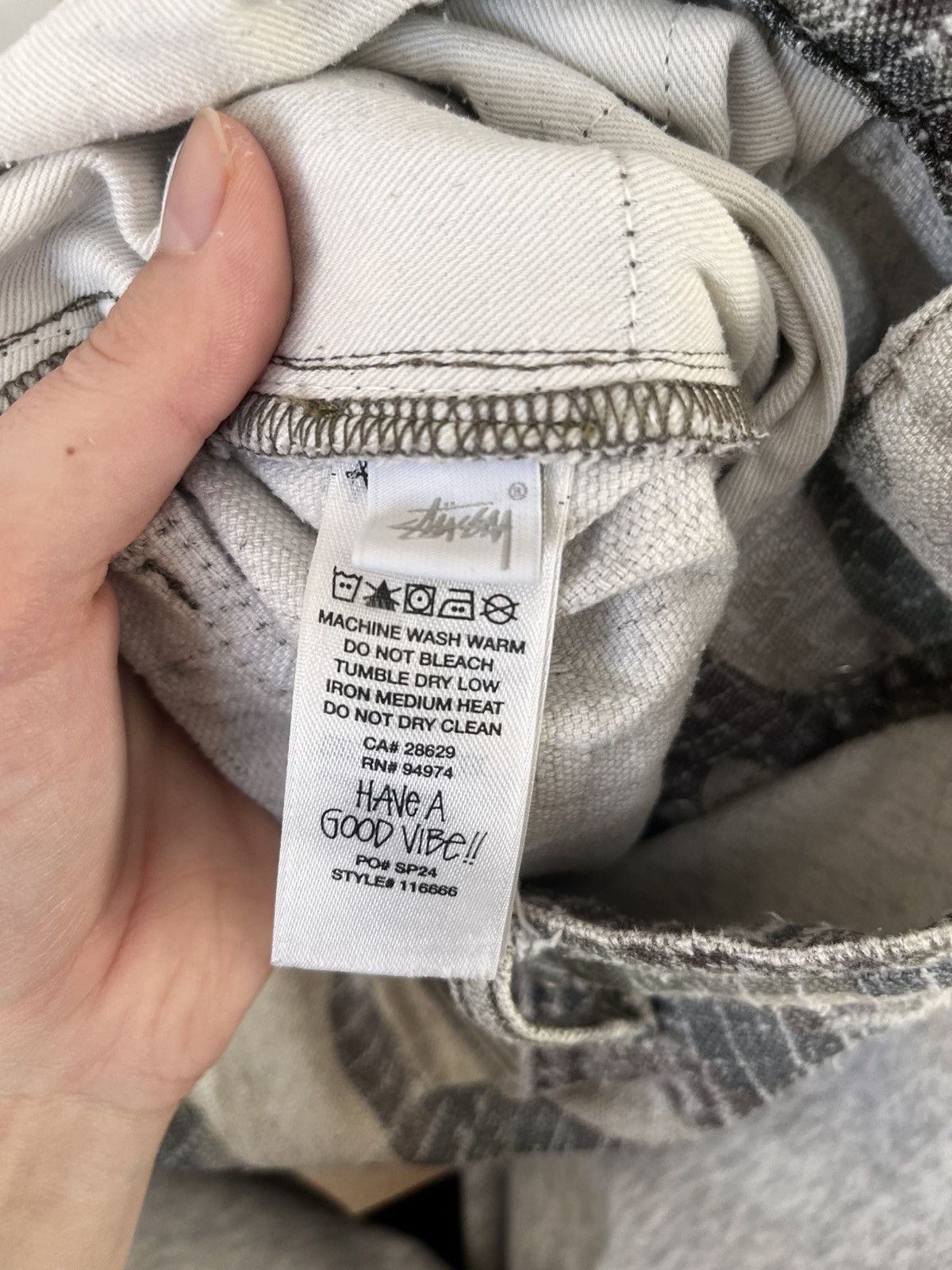 Stussy Stüssy Big Ol‘ Canvas Jean Needle Punch Pants Size US 34 / EU 50 - 21 Thumbnail