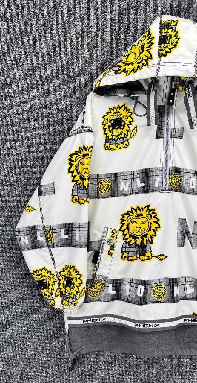 Japanese Brand Vintage Phenix Lions Full Print Rare Hooded Ski Jacket Size US L / EU 52-54 / 3 - 3 Thumbnail