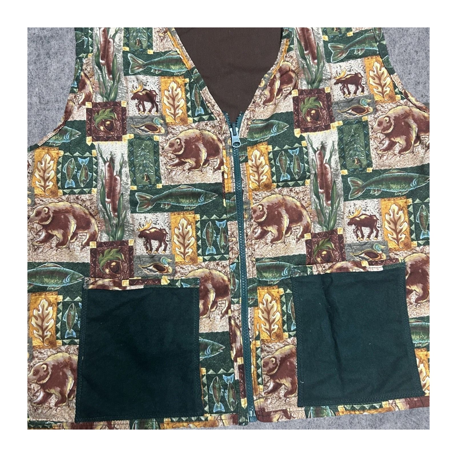 The Unbranded Brand Vintage Barry Wilderness Tapestry Vest Brown XL Size US XL / EU 56 / 4 - 3 Thumbnail