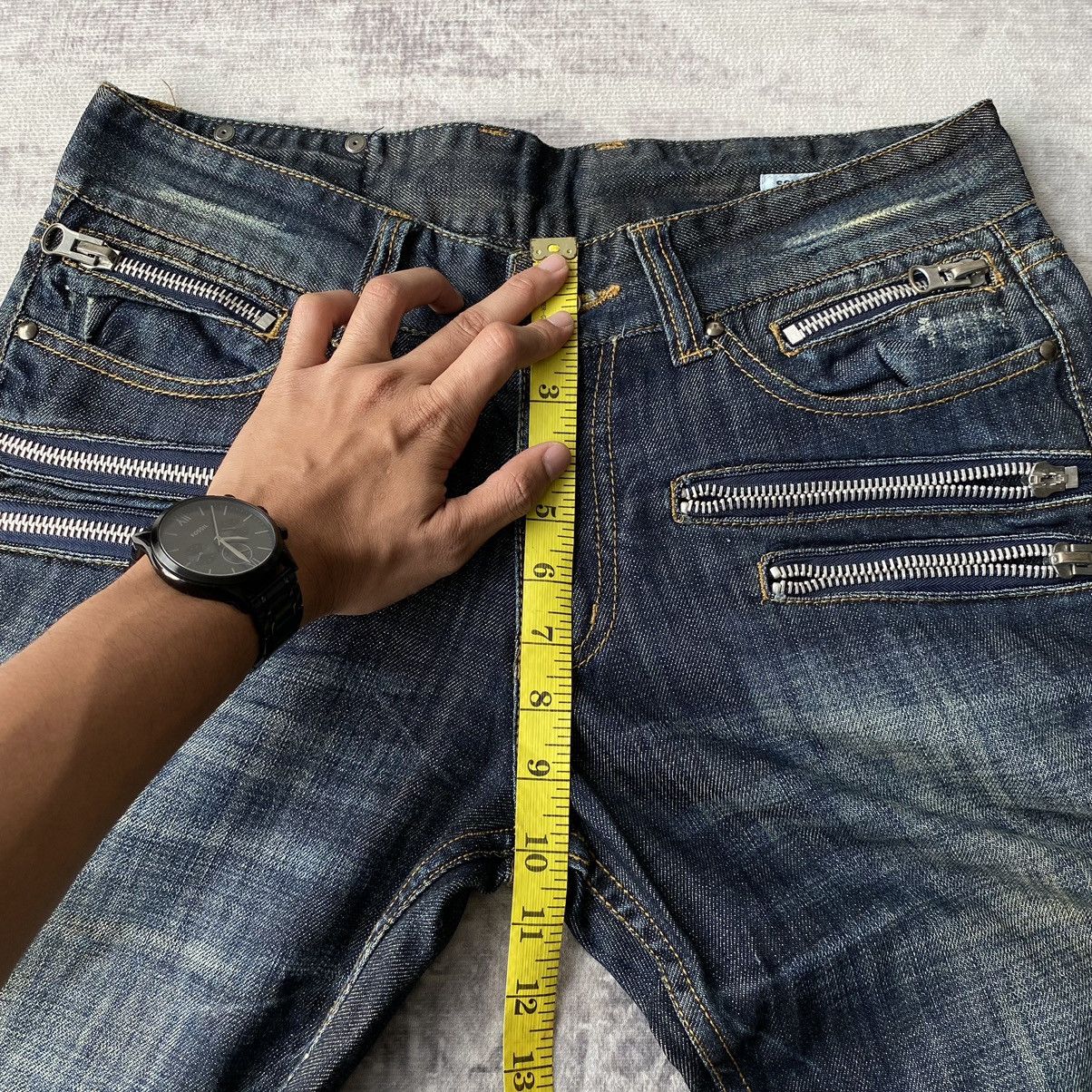 If Six Was Nine × Le Grande Bleu (L.G.B.) × semanticdesign Semantic Design Punk Zipper Denim Jeans Size US 33 - 15 Thumbnail