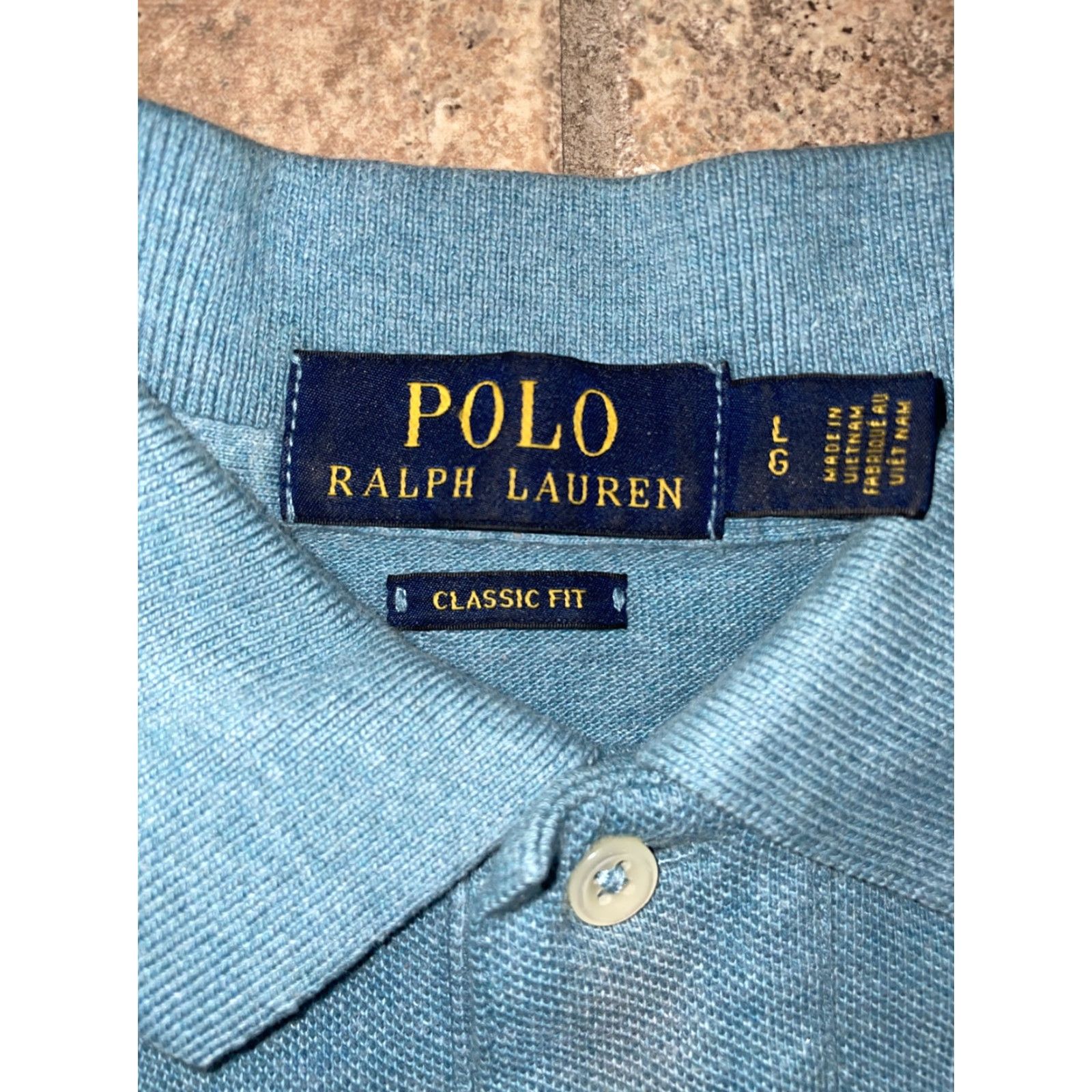 Polo Ralph Lauren Polo Ralph Lauren Classic Fit Light Blue Polo Shirt Mens L Blue Button-Up Short Sleeve Size US L / EU 52-54 / 3 - 3 Thumbnail