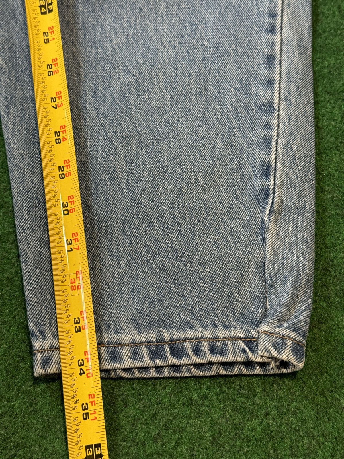 Levi's × Levi's Vintage Clothing × Vintage Vintage 90s Levi’s 550 Relaxed Taper 42x34 Light Wash Jeans Size 42" / US 20 - 7 Thumbnail