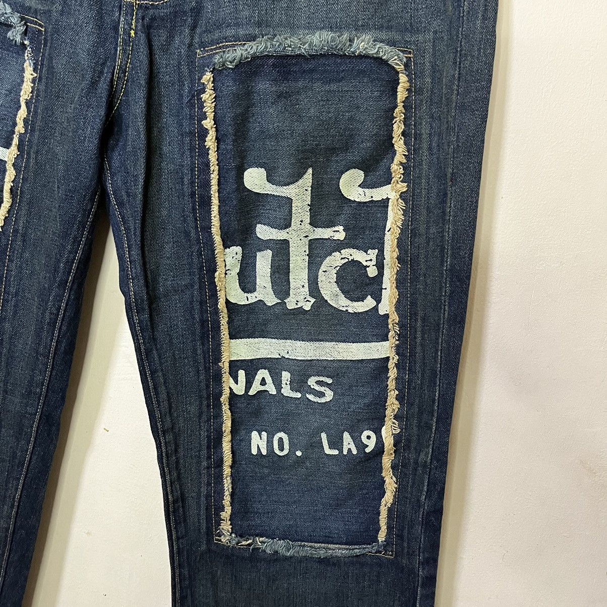 Von Dutch Y2K Von Dutch Logo Patchwork Design Denim Baggy Pants Size US 32 / EU 48 - 4 Thumbnail